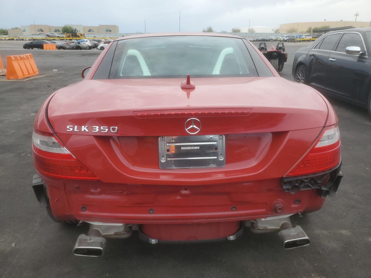 2012 Mercedes-benz Slk 350 Red vin: WDDPK5HA9CF036974