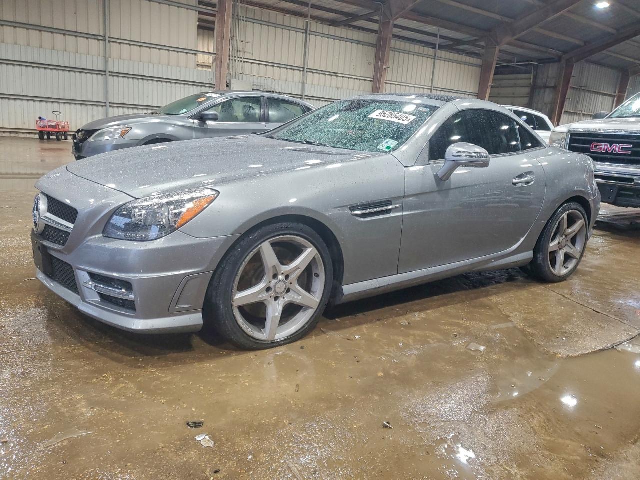 2014 Mercedes-benz Slk 350 Gray vin: WDDPK5HA9EF081965