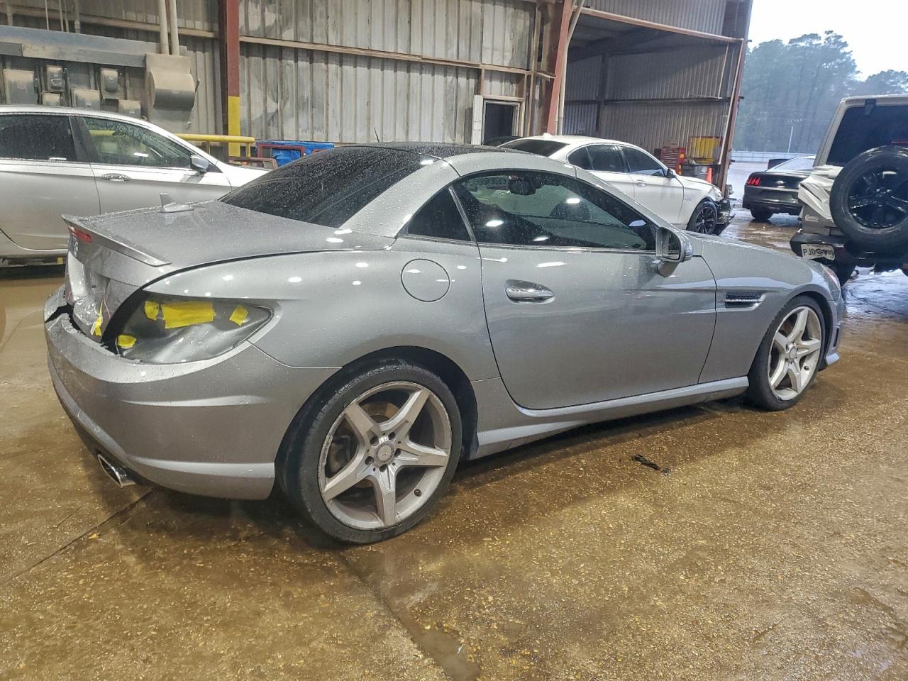2014 Mercedes-benz Slk 350 Gray vin: WDDPK5HA9EF081965