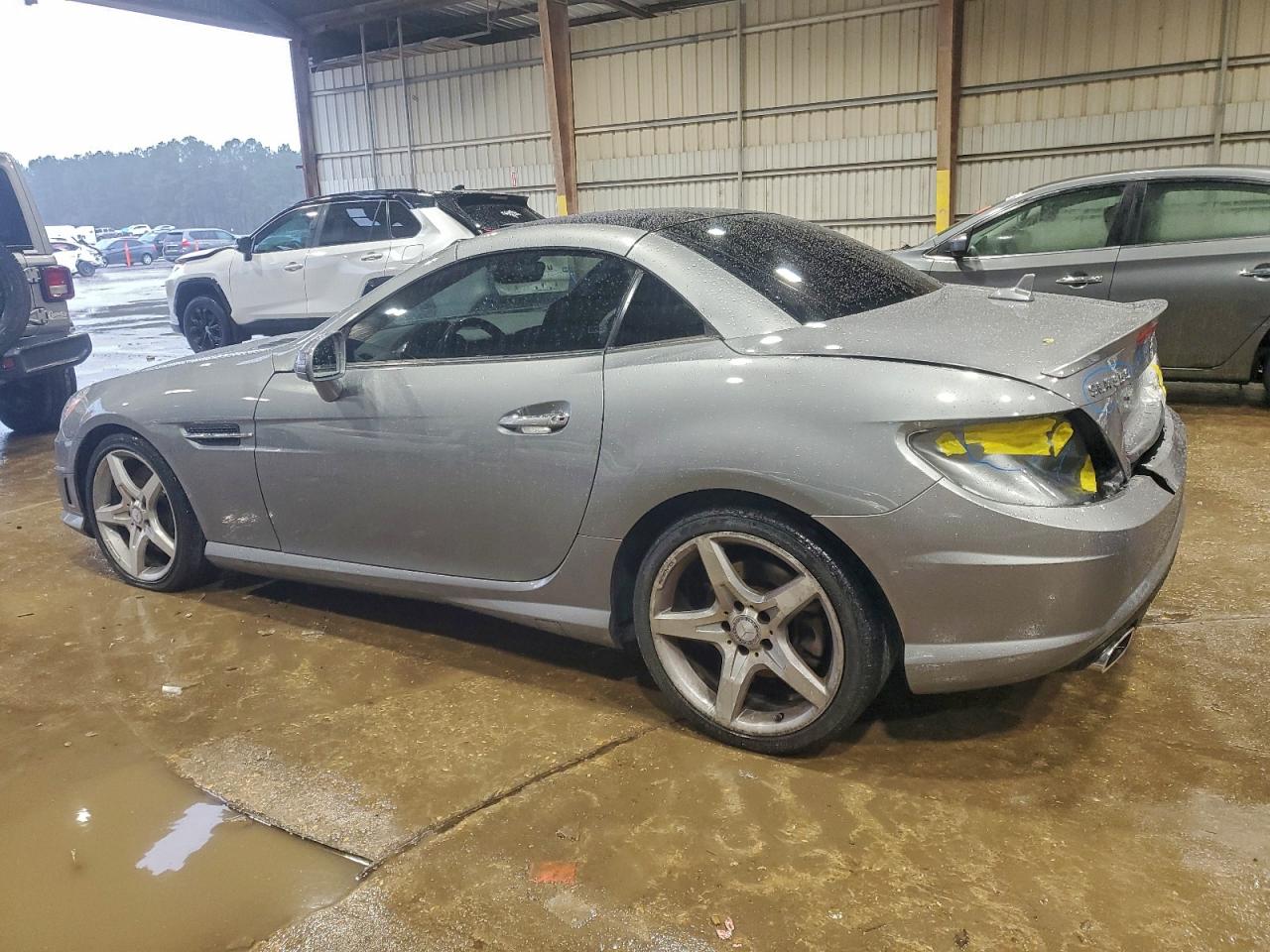 2014 Mercedes-benz Slk 350 Gray vin: WDDPK5HA9EF081965