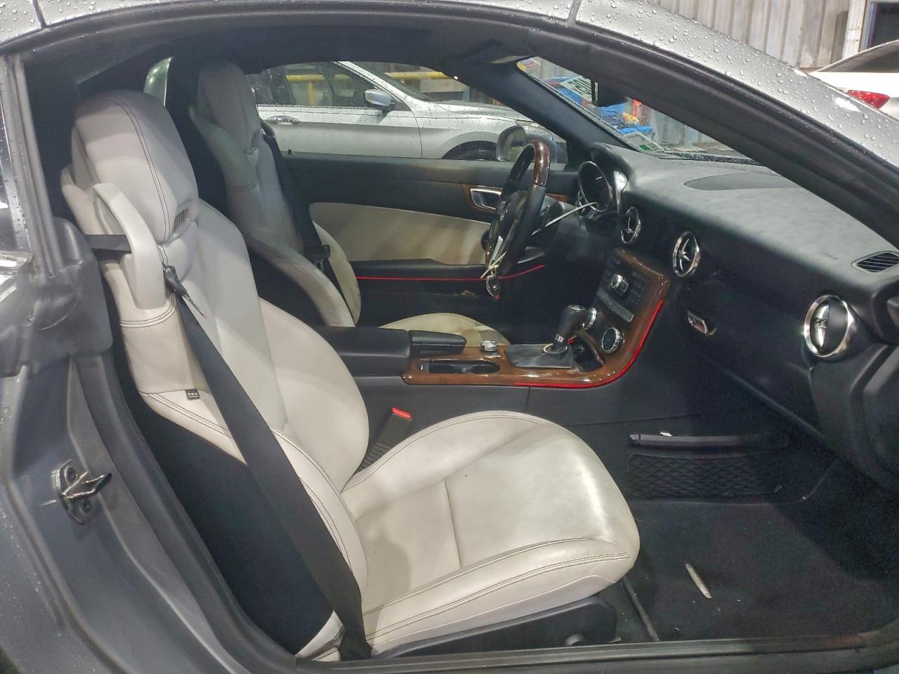 2014 Mercedes-benz Slk 350 Gray vin: WDDPK5HA9EF081965
