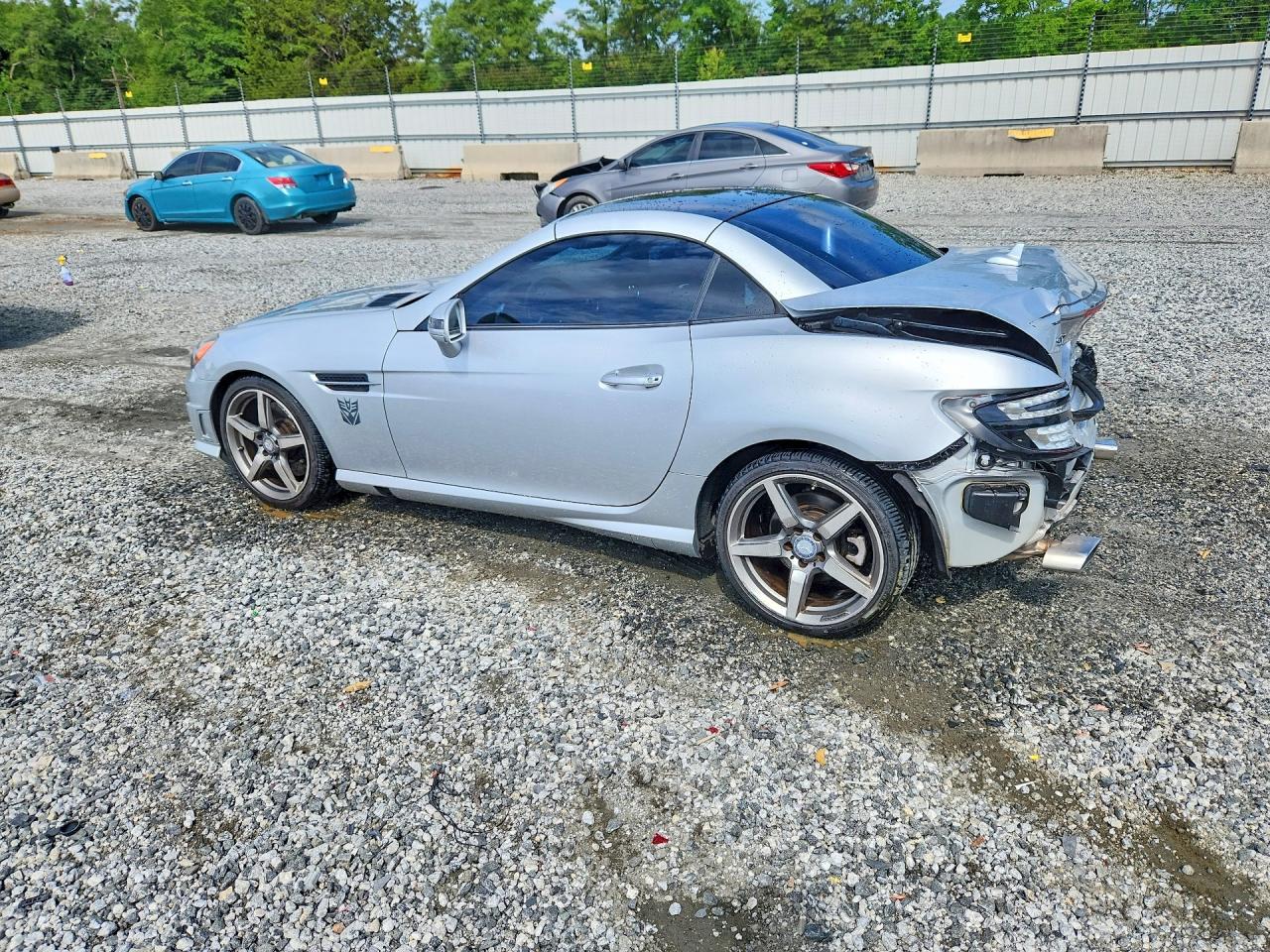 2015 Mercedes-benz Slk 350 Silver vin: WDDPK5HA9FF106476