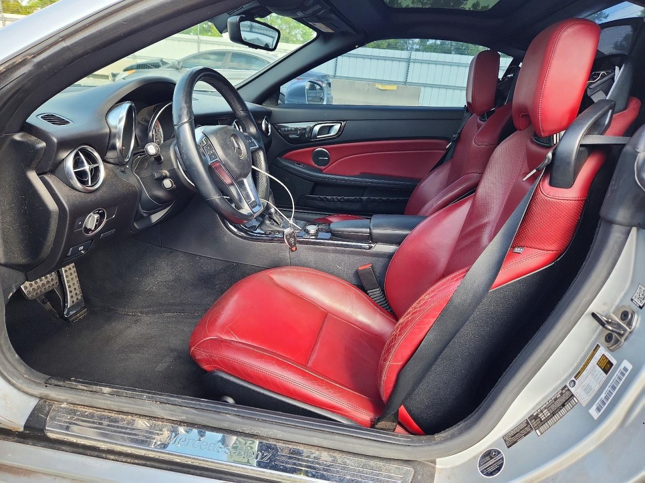 2015 Mercedes-benz Slk 350 Silver vin: WDDPK5HA9FF106476