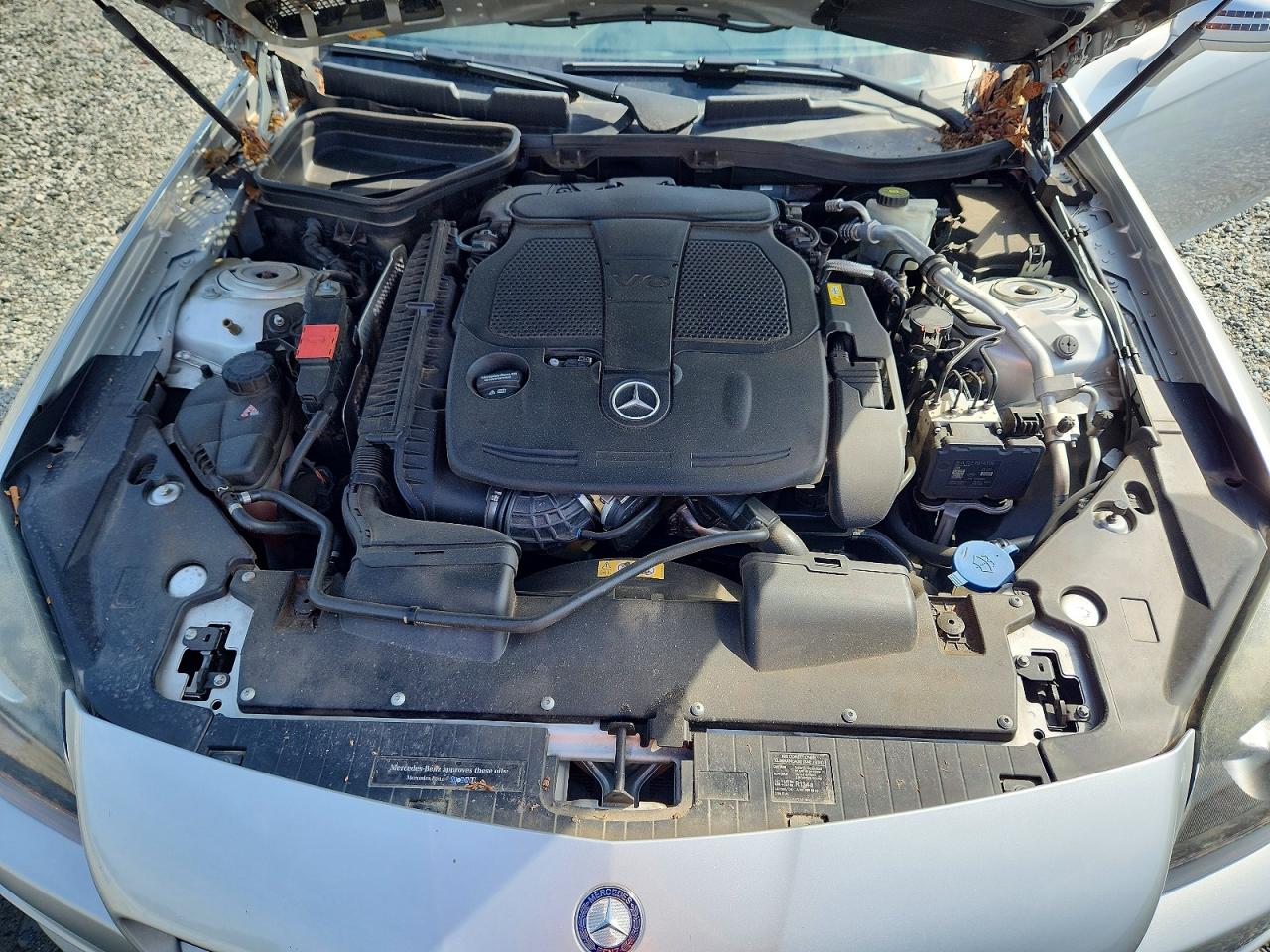 2015 Mercedes-benz Slk 350 Silver vin: WDDPK5HA9FF106476