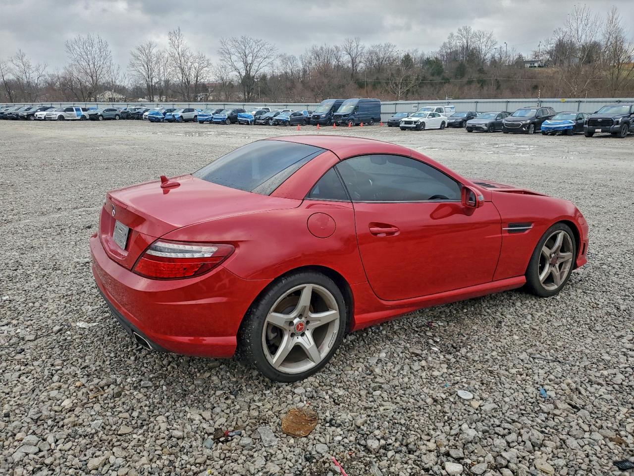 2012 Mercedes-benz Slk 350 Red vin: WDDPK5HAXCF007547