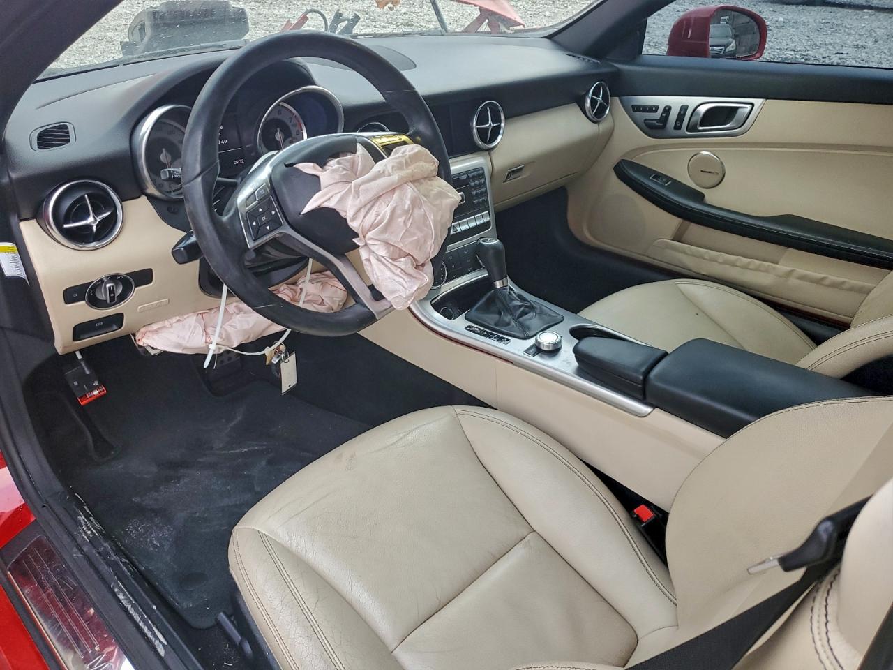 2012 Mercedes-benz Slk 350 Red vin: WDDPK5HAXCF007547