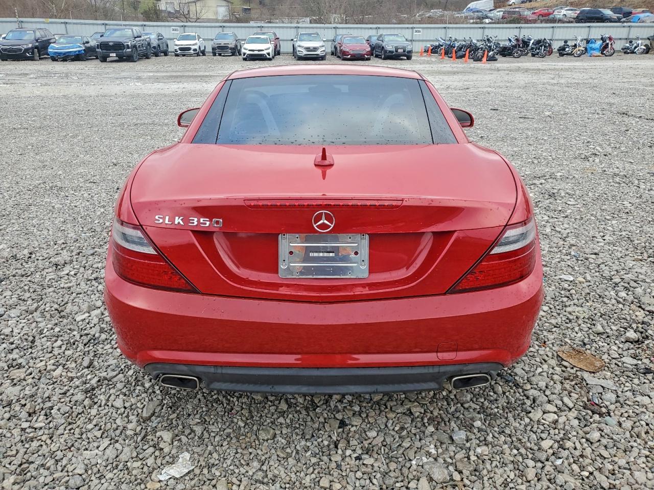 2012 Mercedes-benz Slk 350 Red vin: WDDPK5HAXCF007547