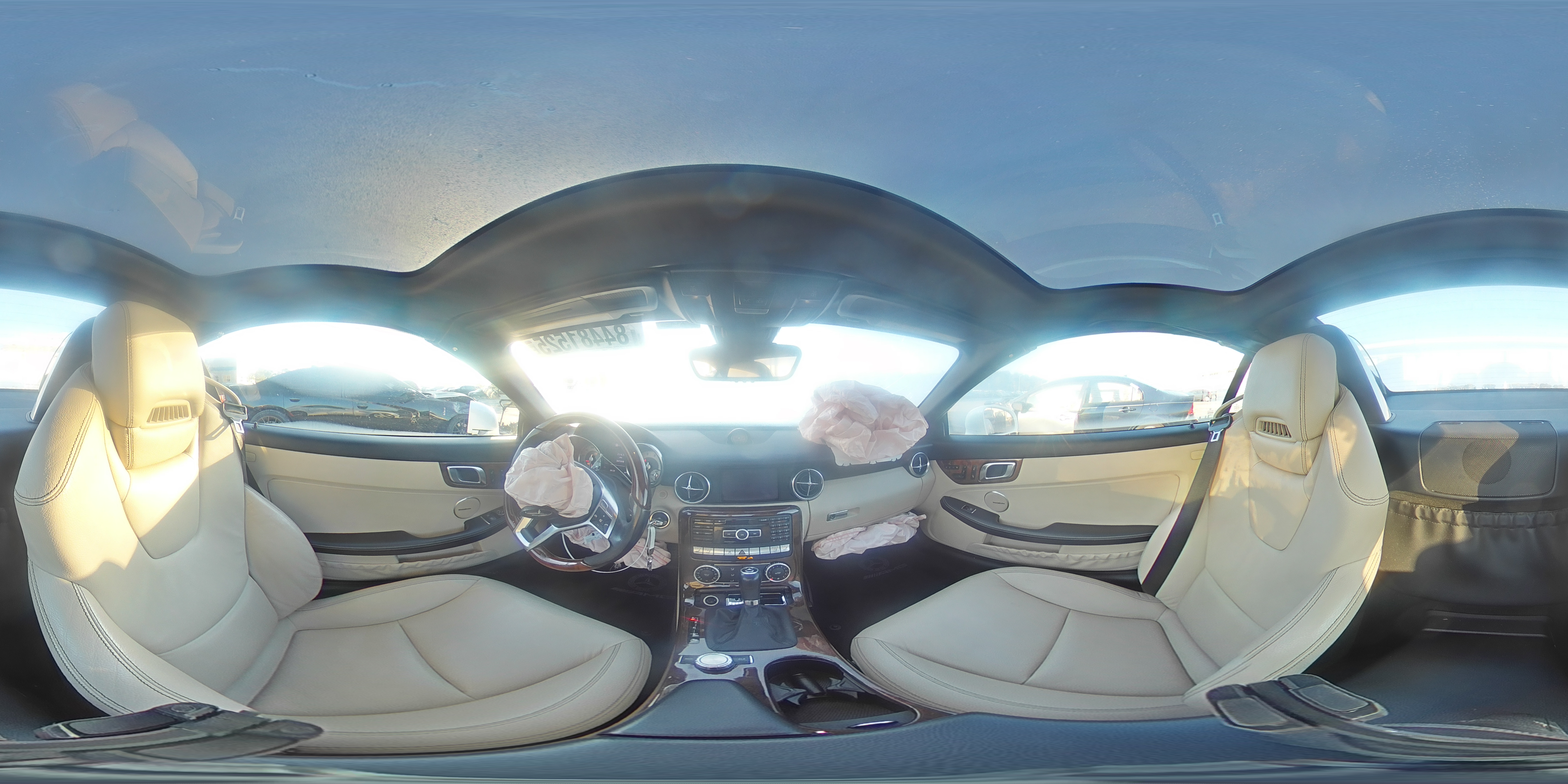 2012 Mercedes-benz Slk 350 White vin: WDDPK5HAXCF013624