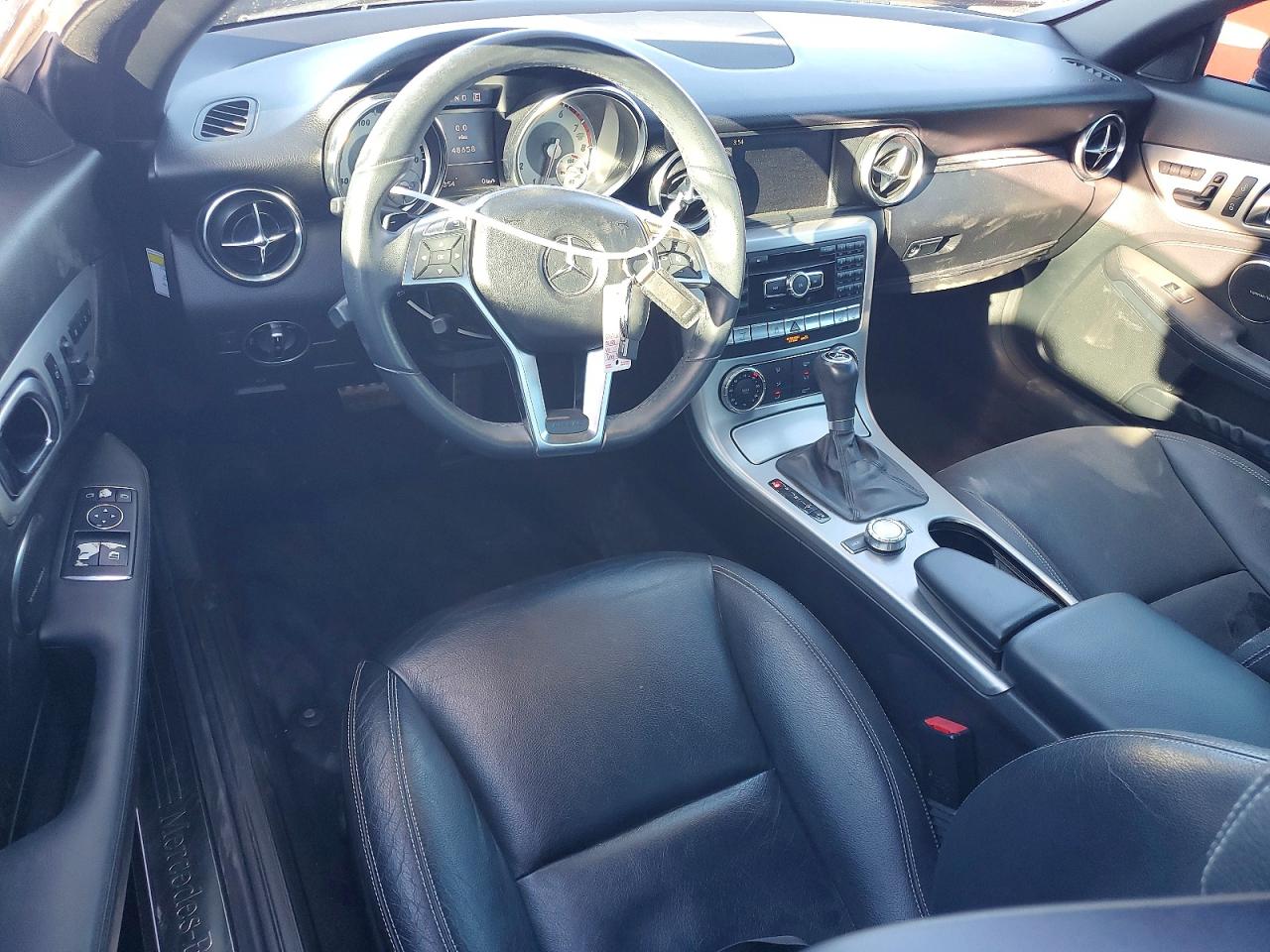 2012 Mercedes-benz Slk 350 Black vin: WDDPK5HAXCF017138