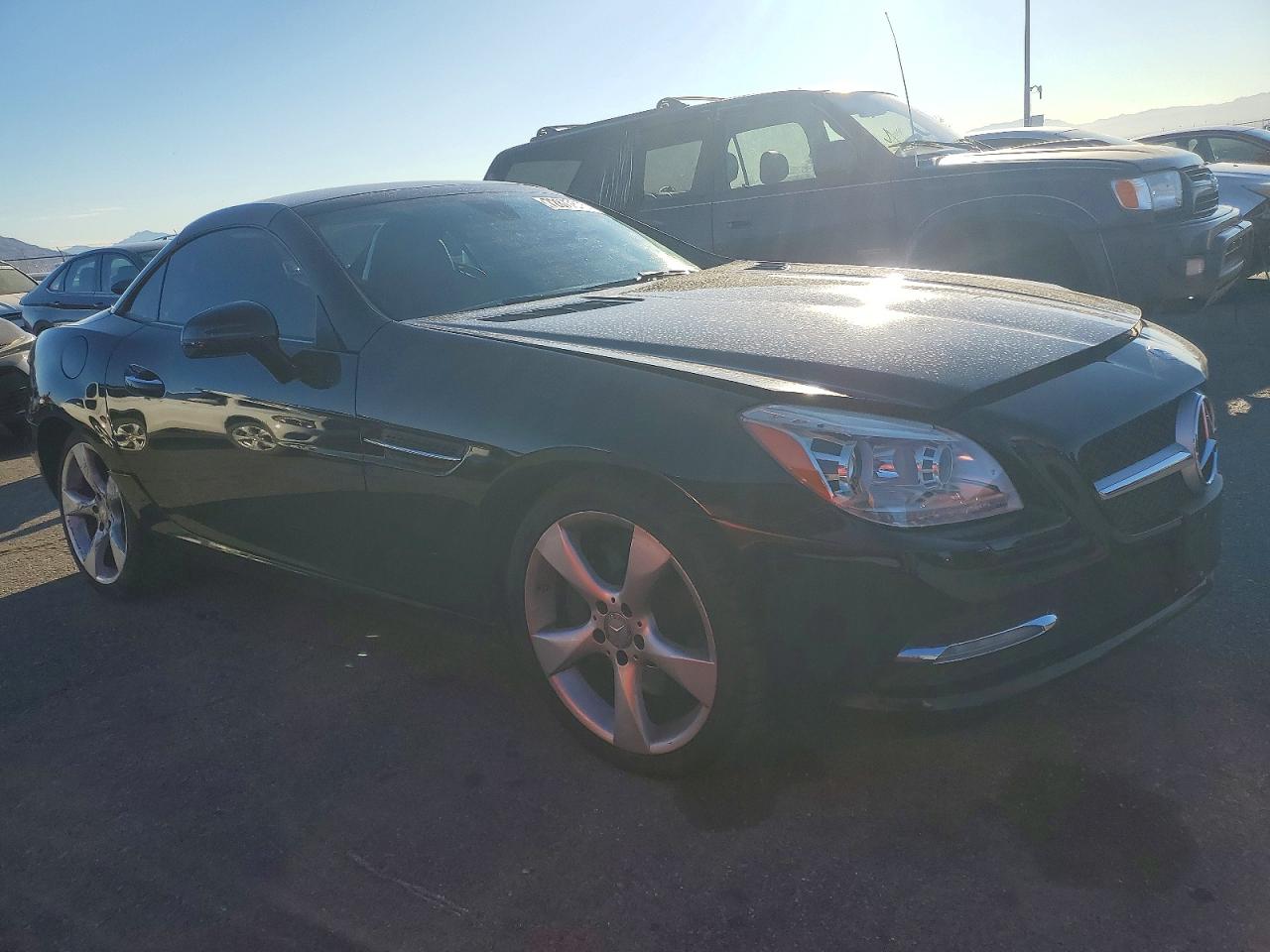 2012 Mercedes-benz Slk 350 Black vin: WDDPK5HAXCF017138