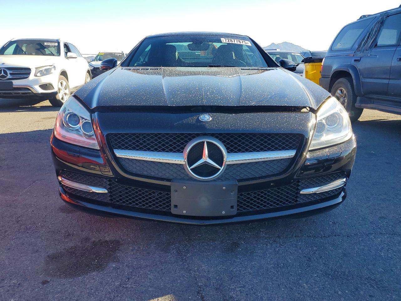 2012 Mercedes-benz Slk 350 Black vin: WDDPK5HAXCF017138