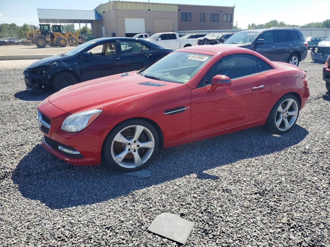 2013 Mercedes-benz Slk 350 Red vin: WDDPK5HAXDF054045