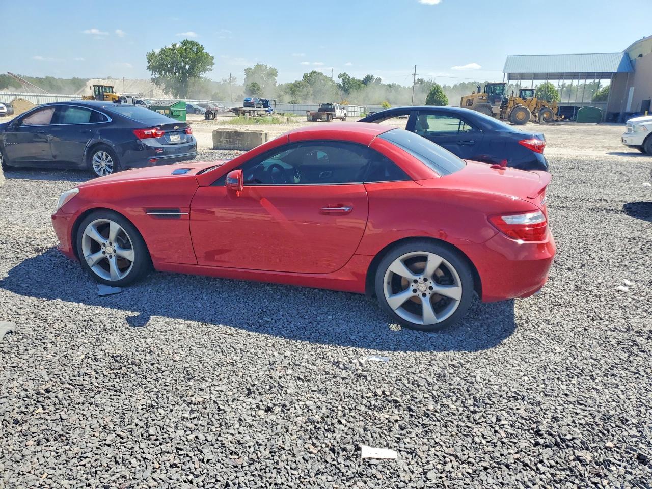 2013 Mercedes-benz Slk 350 Red vin: WDDPK5HAXDF054045