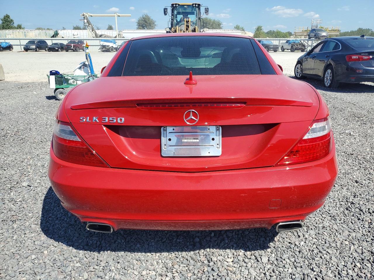 2013 Mercedes-benz Slk 350 Red vin: WDDPK5HAXDF054045