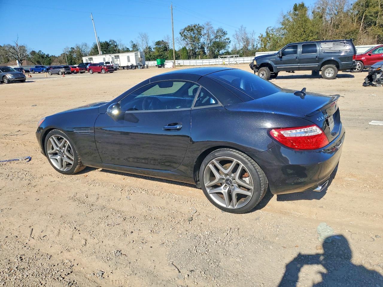 2013 Mercedes-benz Slk 350 Black vin: WDDPK5HAXDF061951