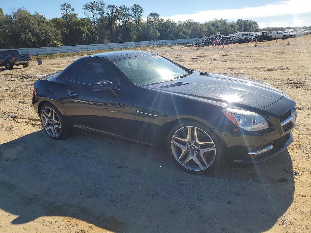 2013 Mercedes-benz Slk 350 Black vin: WDDPK5HAXDF061951