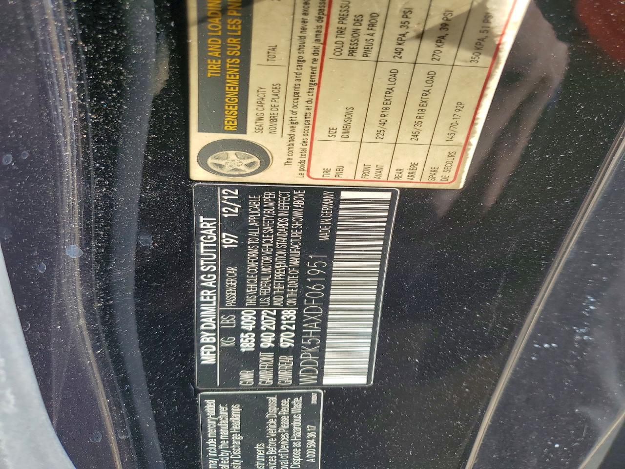 2013 Mercedes-benz Slk 350 Black vin: WDDPK5HAXDF061951