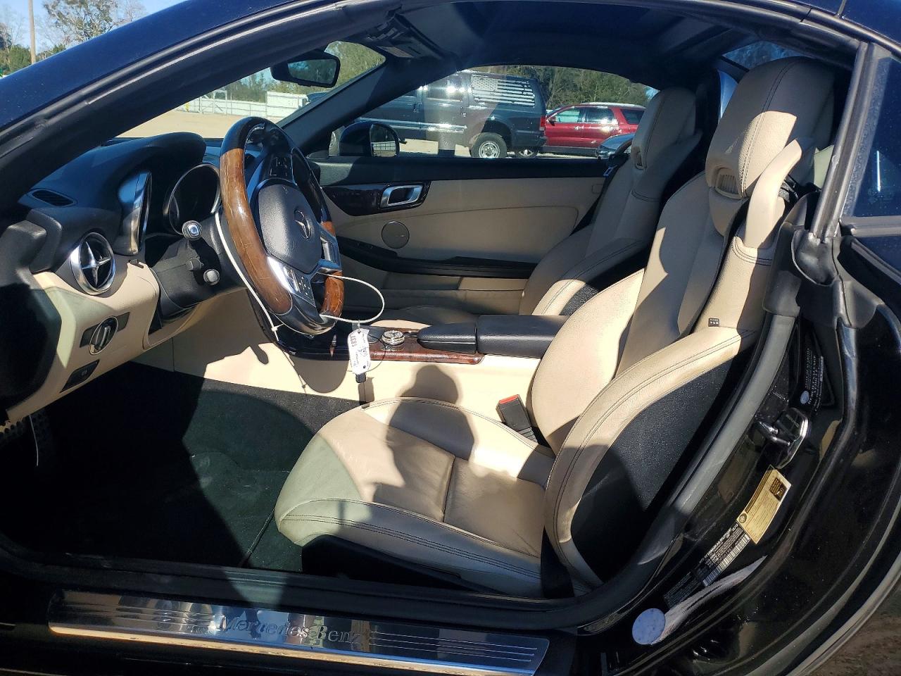 2013 Mercedes-benz Slk 350 Black vin: WDDPK5HAXDF061951