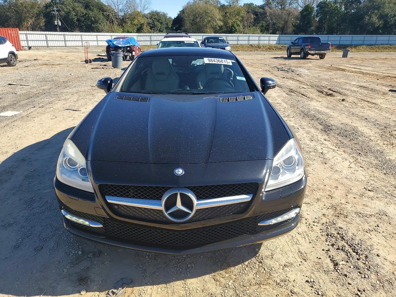 2013 Mercedes-benz Slk 350 Black vin: WDDPK5HAXDF061951