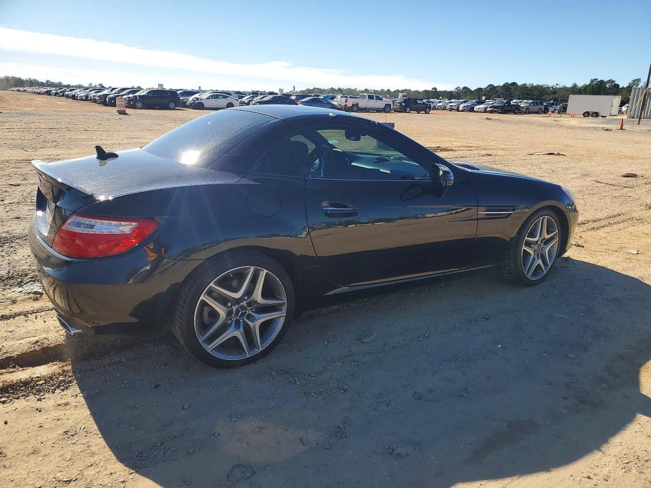 2013 Mercedes-benz Slk 350 Black vin: WDDPK5HAXDF061951