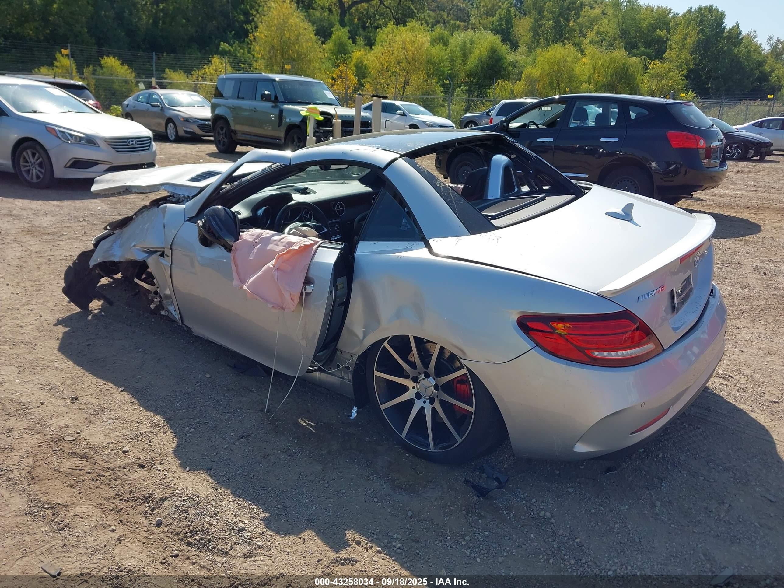 2018 Mercedes-benz Amg Slc 43   Silver vin: WDDPK6GAXJF149577