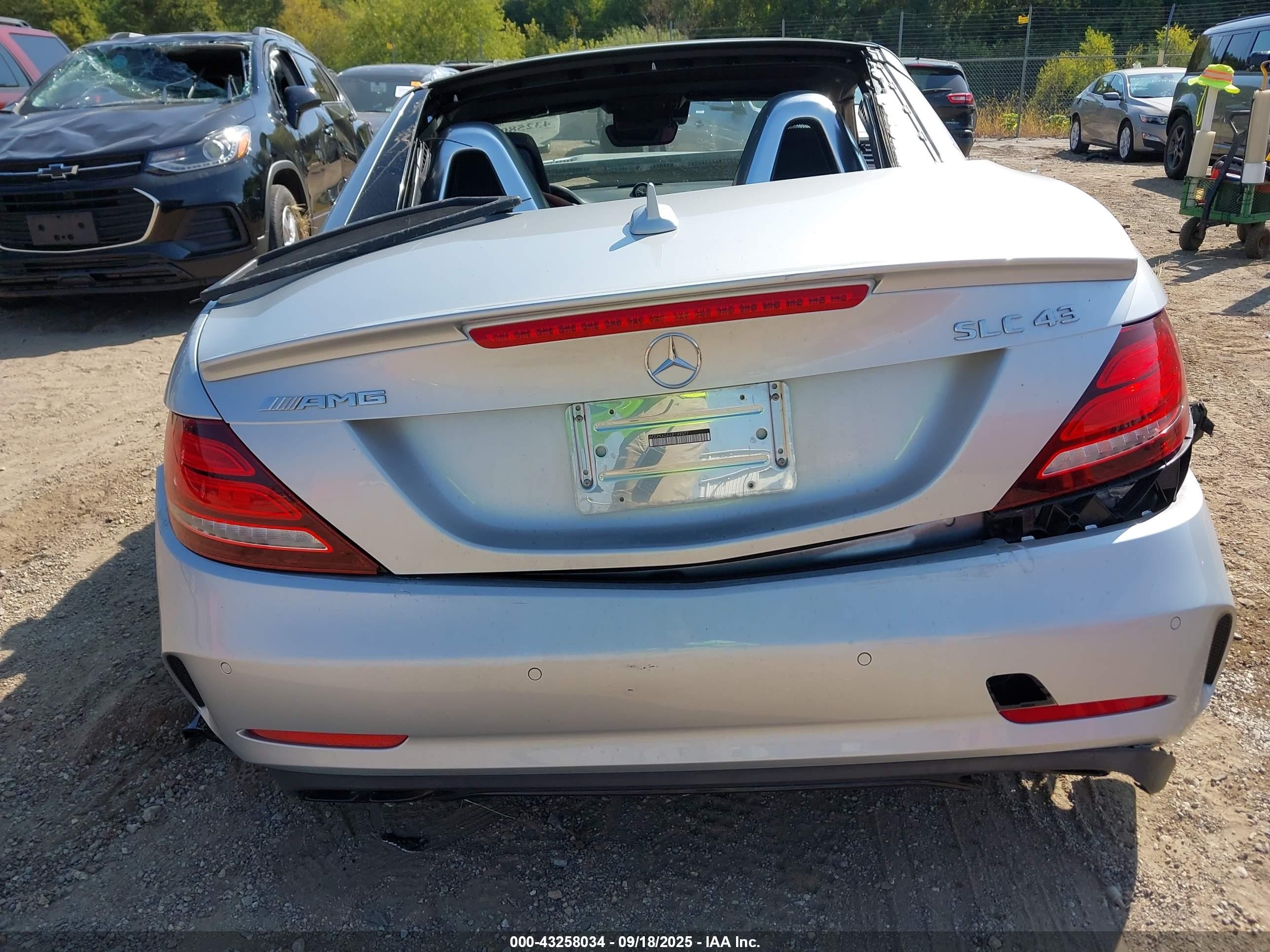 2018 Mercedes-benz Amg Slc 43   Silver vin: WDDPK6GAXJF149577