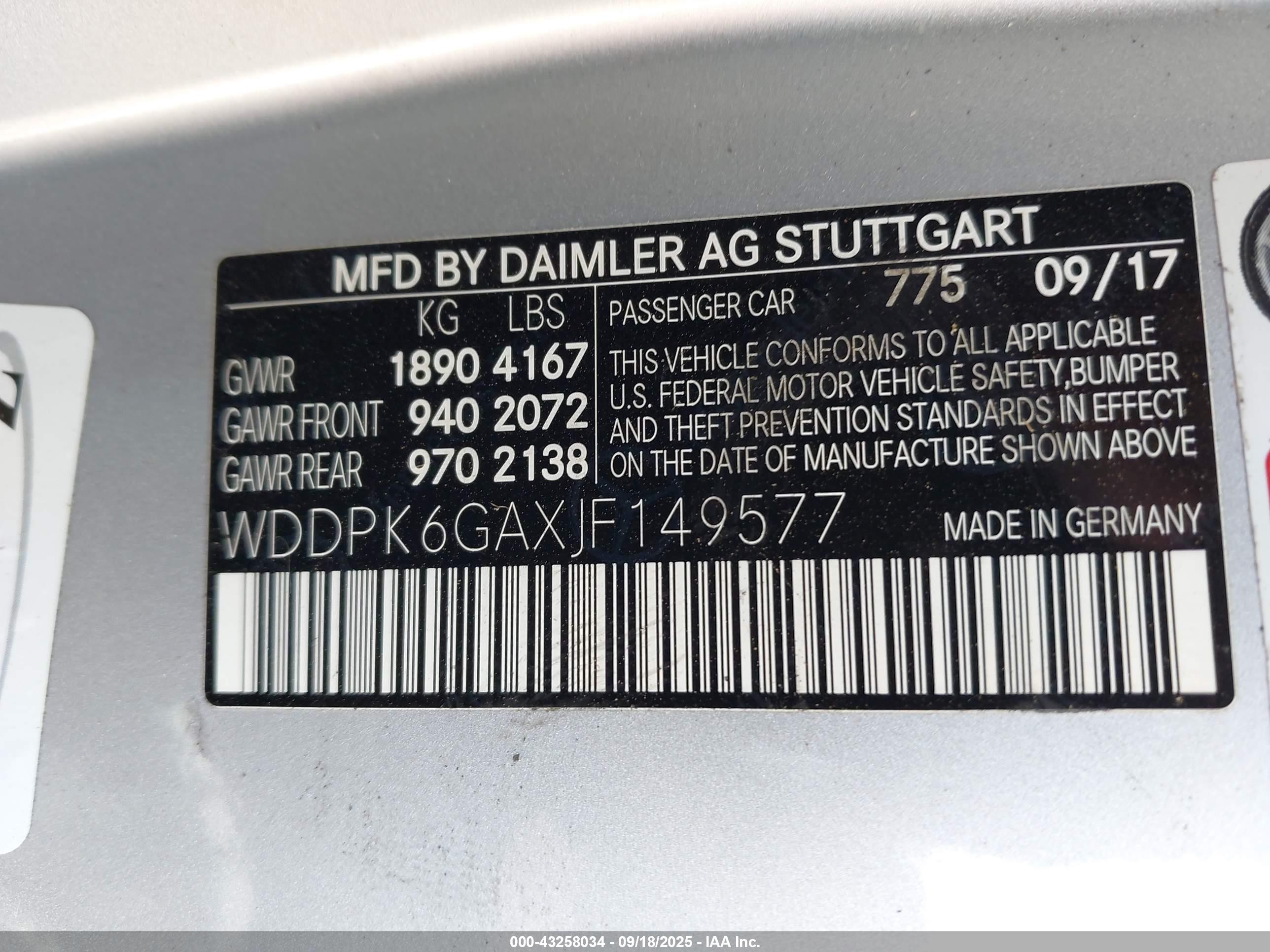 2018 Mercedes-benz Amg Slc 43   Silver vin: WDDPK6GAXJF149577