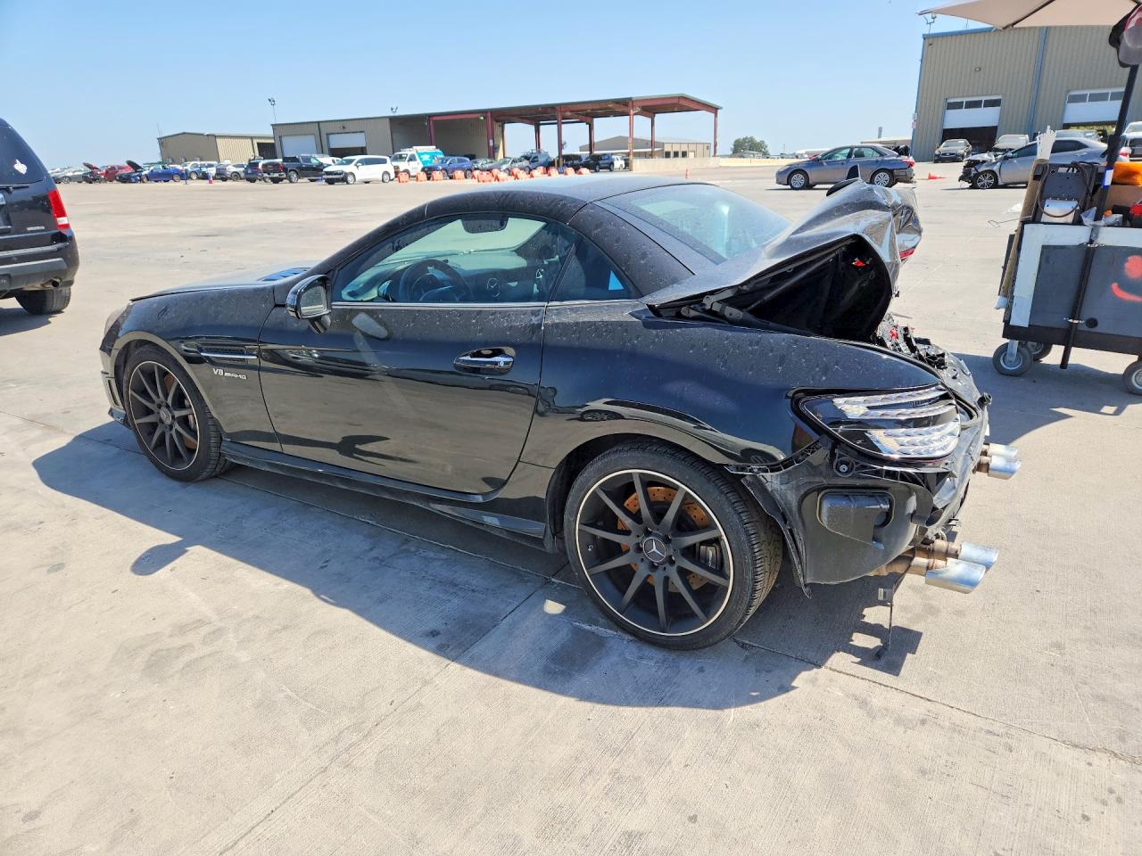 2014 Mercedes-benz Slk 55 Amg Black vin: WDDPK7FA7EF078982