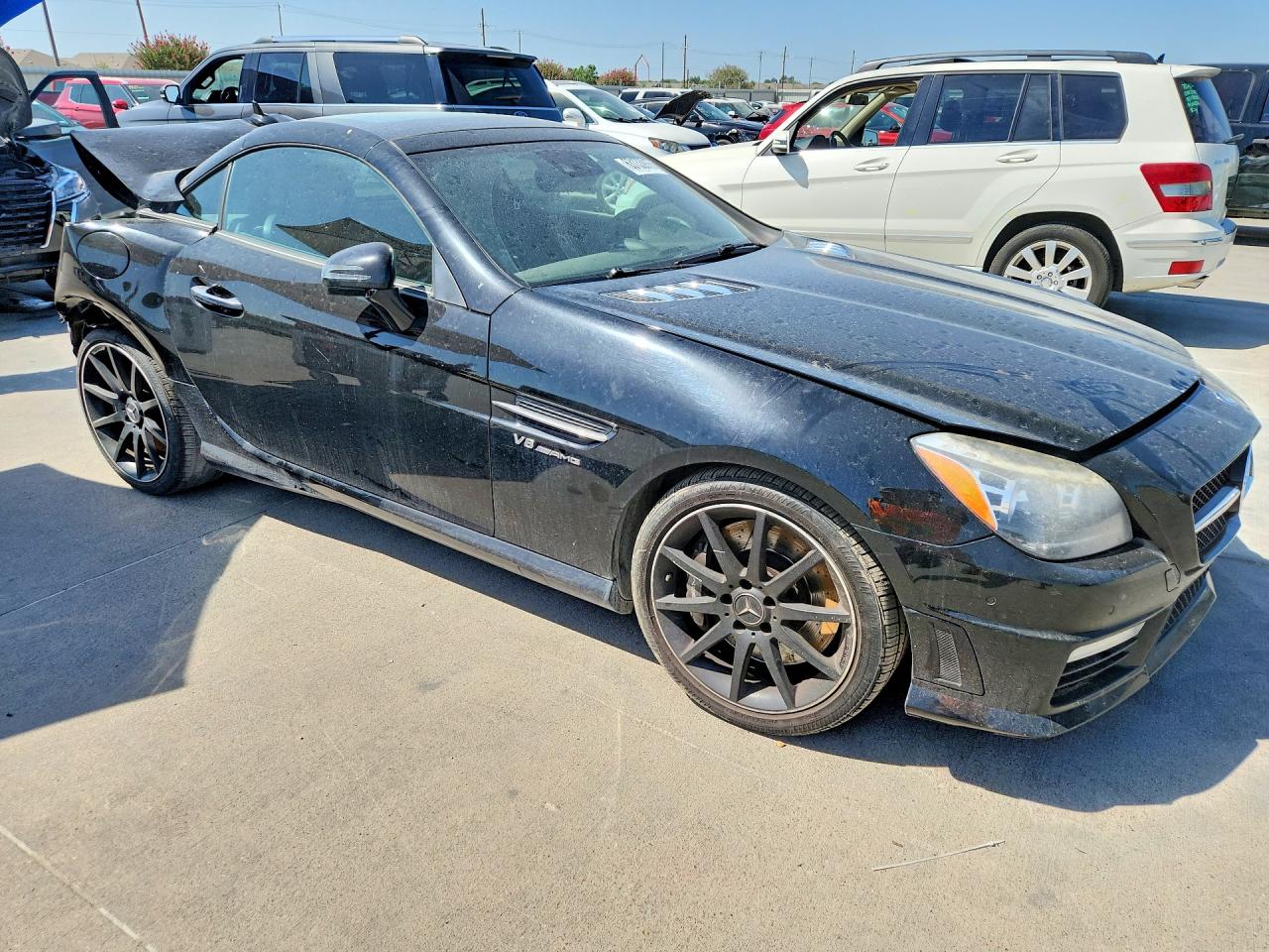 2014 Mercedes-benz Slk 55 Amg Black vin: WDDPK7FA7EF078982
