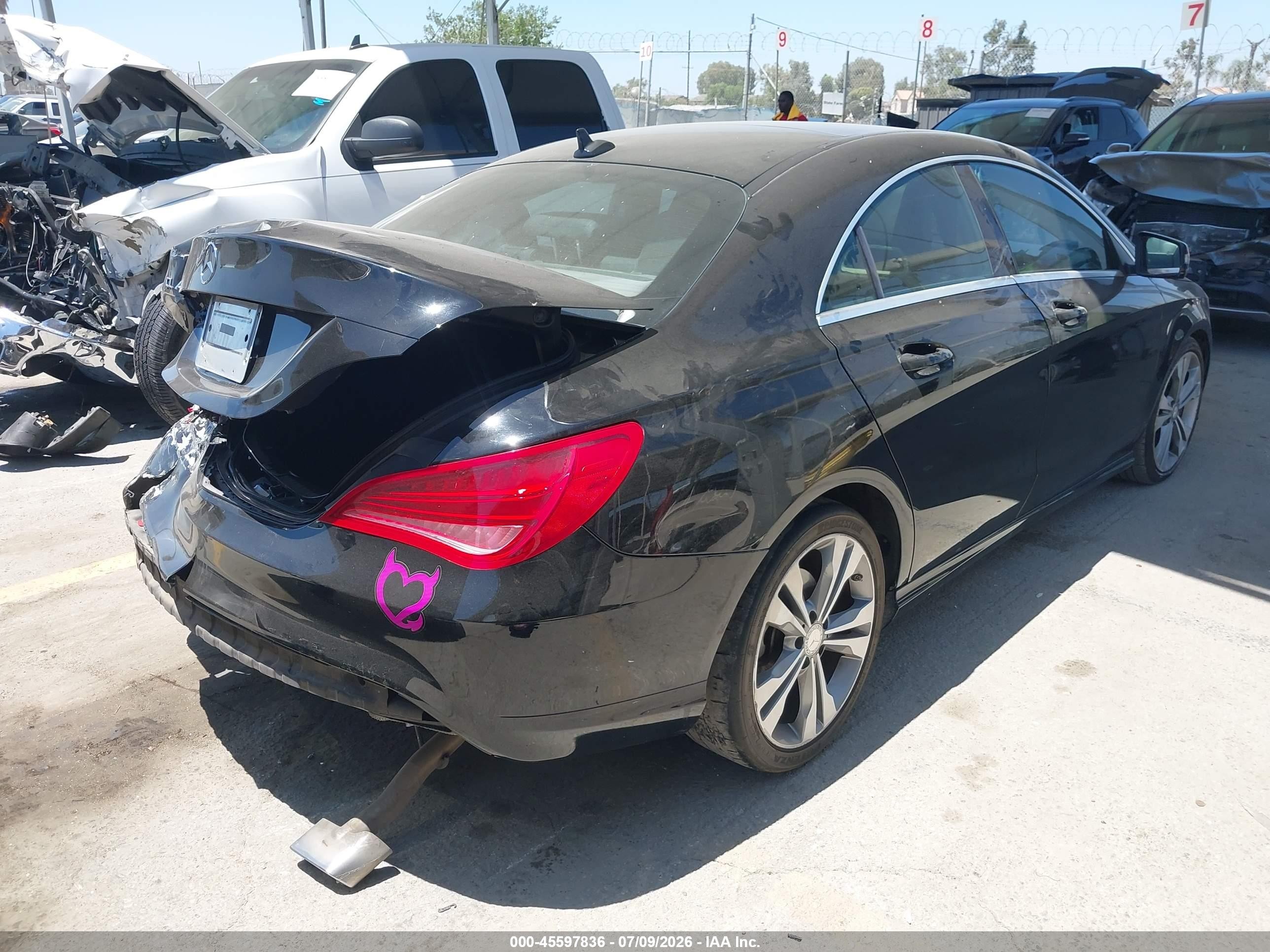 2014 Mercedes-benz Cla 250 Black vin: WDDSJ4EB0EN026623