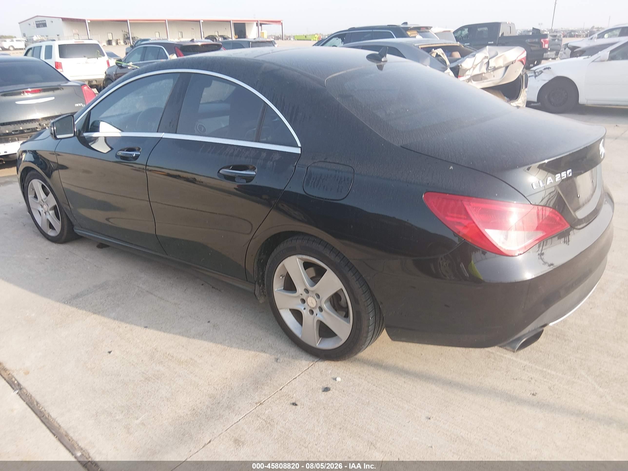 2015 Mercedes-benz Cla 250   Black vin: WDDSJ4EB0FN213099