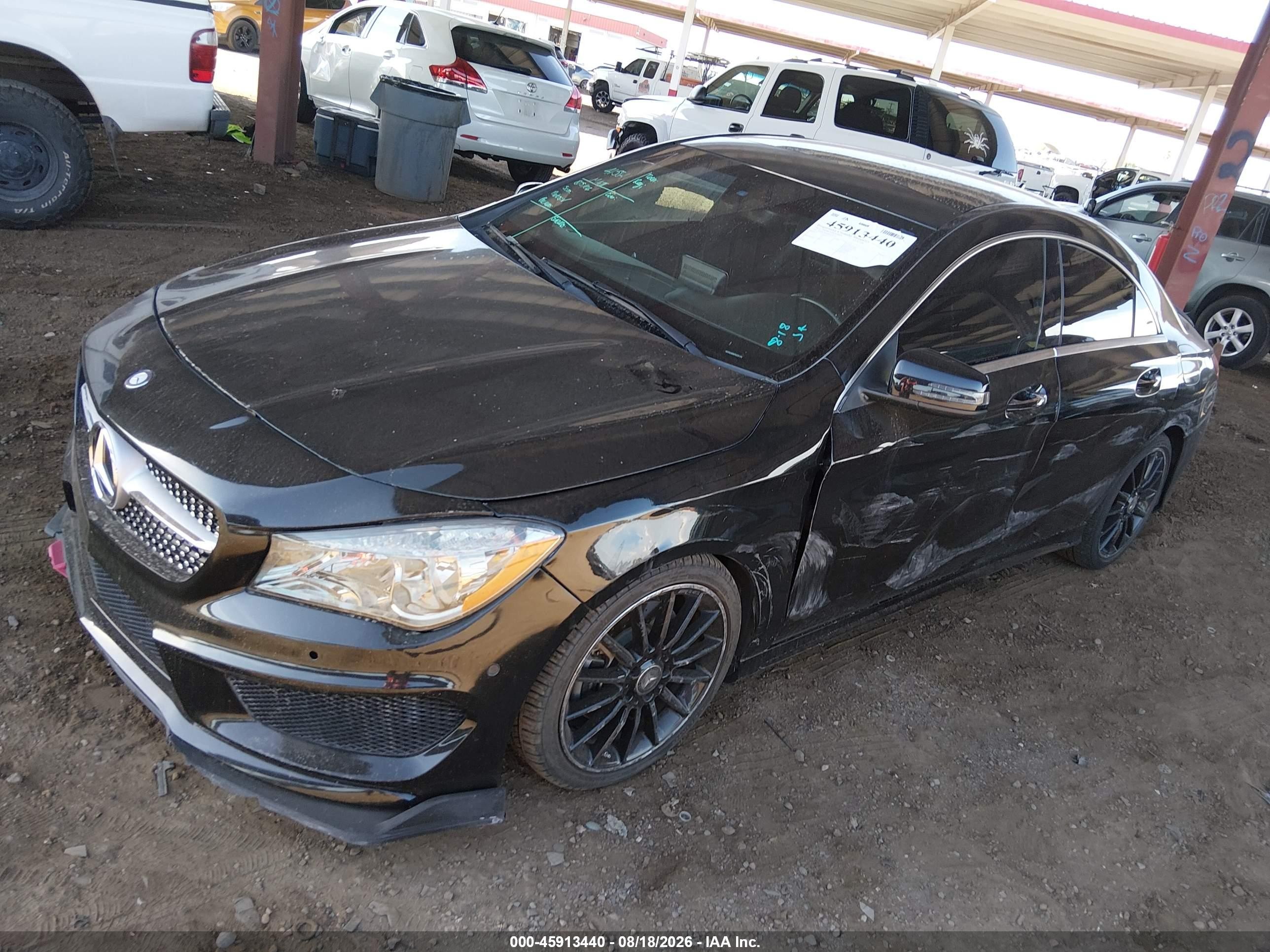 2015 Mercedes-benz Cla 250   Black vin: WDDSJ4EB0FN225124