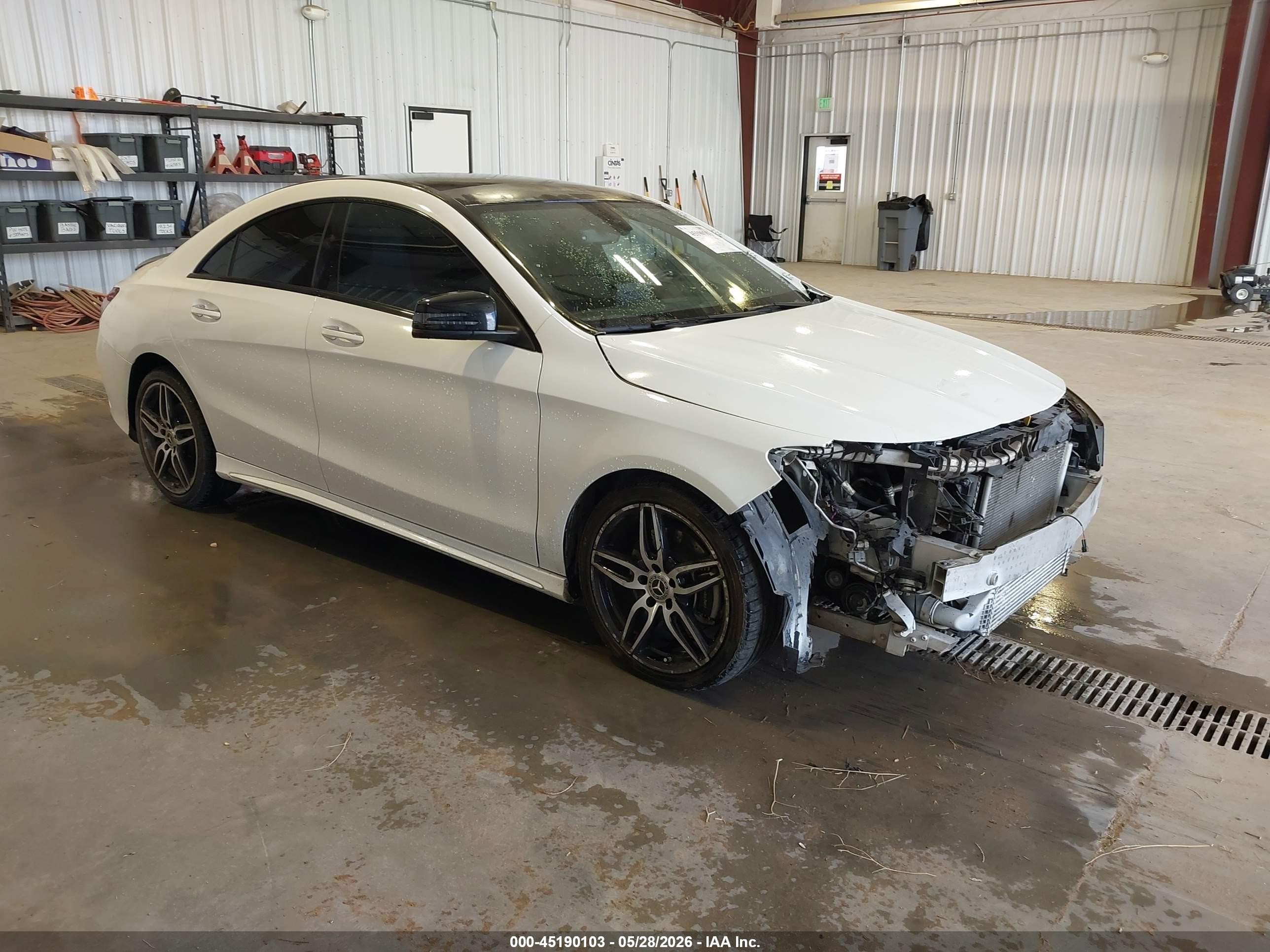 2019 Mercedes-benz Cla 250 White vin: WDDSJ4EB0KN773134