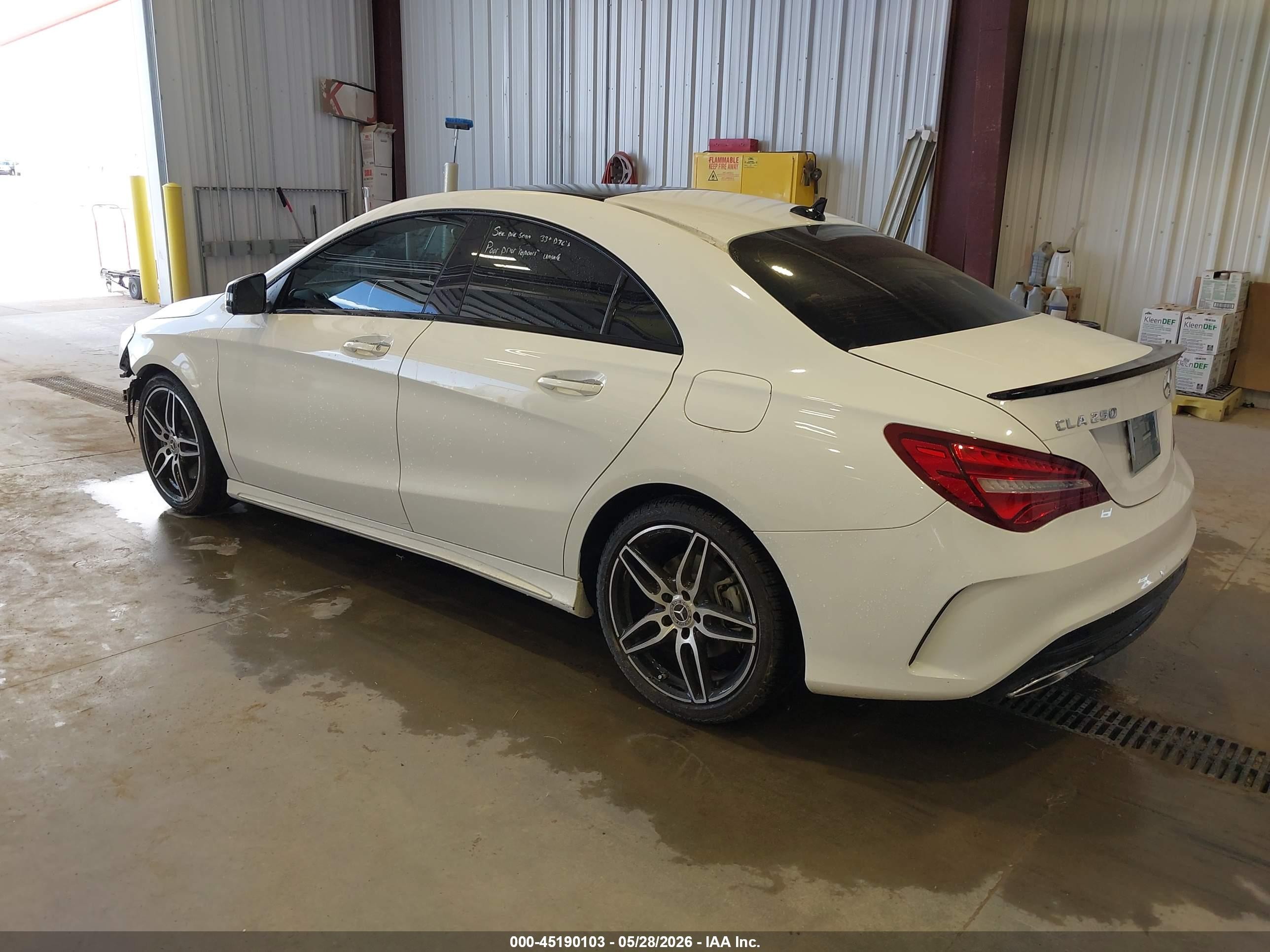 2019 Mercedes-benz Cla 250 White vin: WDDSJ4EB0KN773134