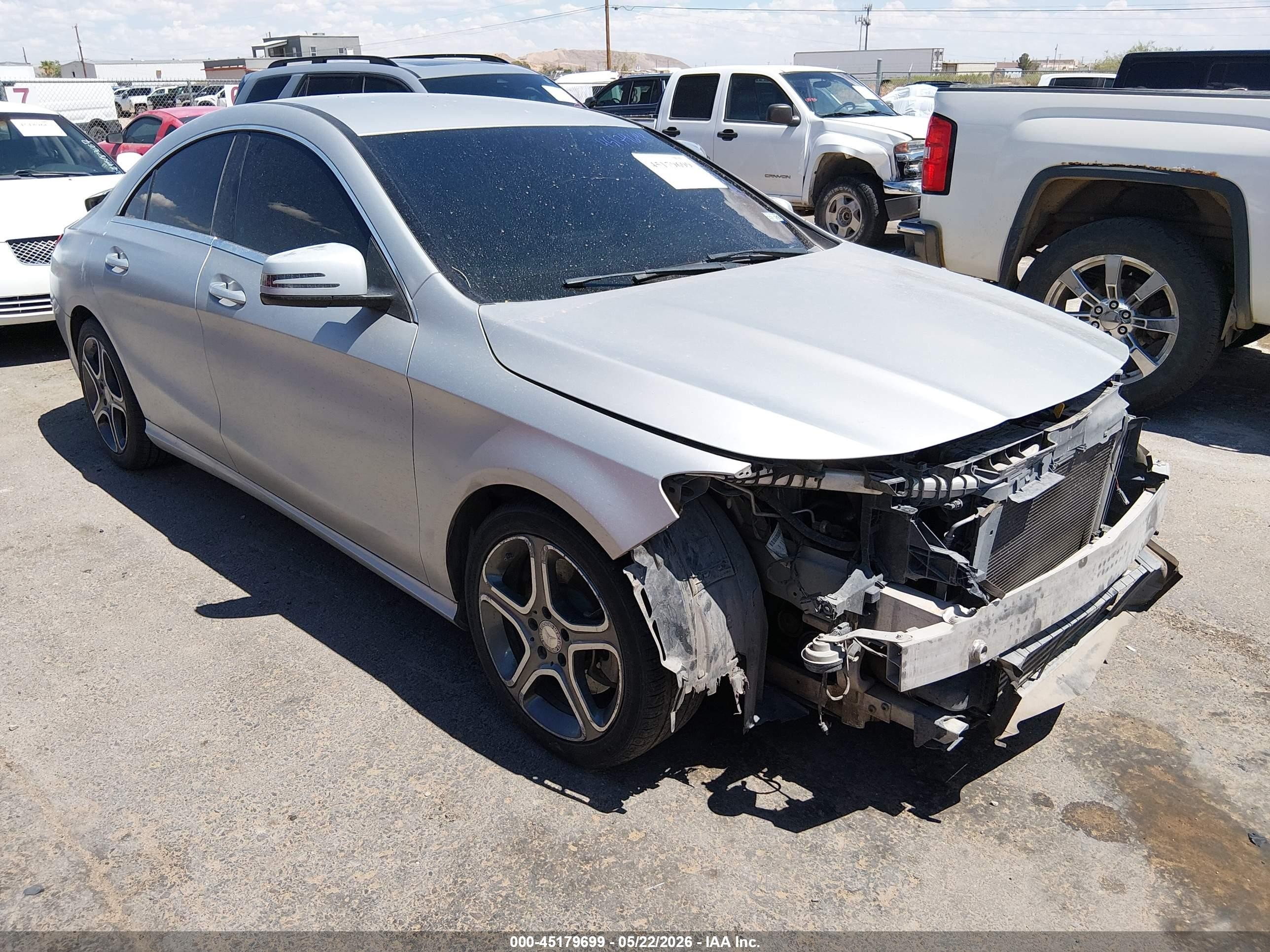 2014 Mercedes-benz Cla 250   Silver vin: WDDSJ4EB1EN113169