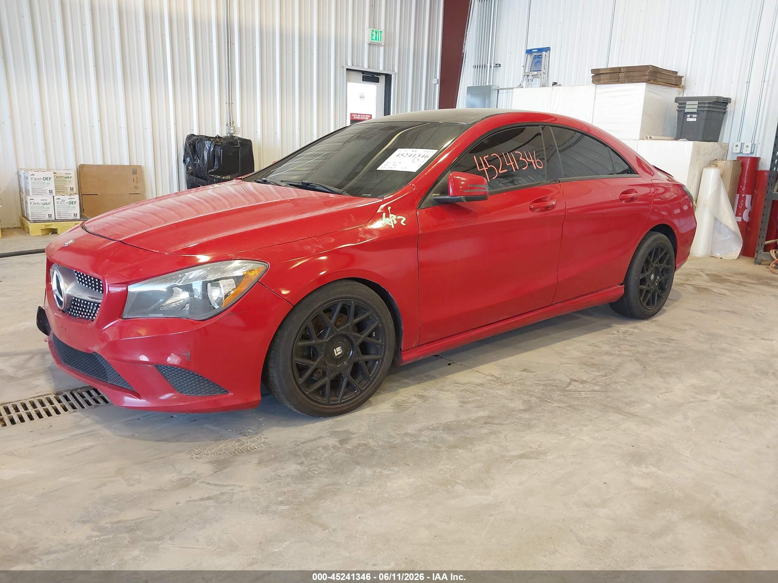 2014 Mercedes-benz Cla 250   Red vin: WDDSJ4EB1EN123085