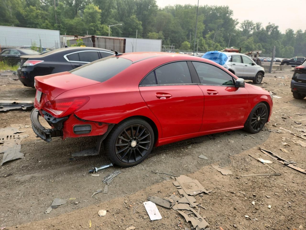 2014 Mercedes-benz Cla 250 Red vin: WDDSJ4EB1EN150223