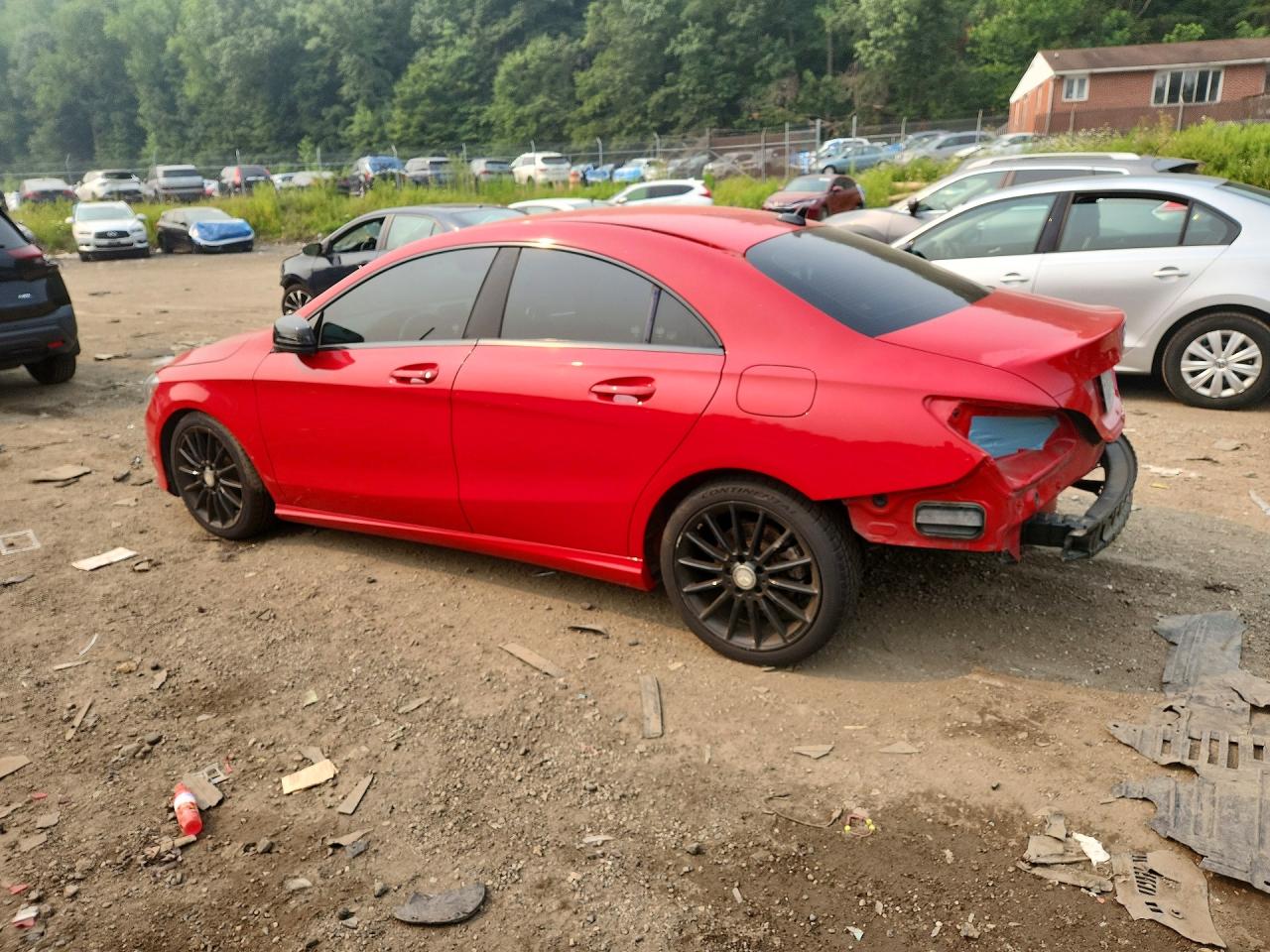 2014 Mercedes-benz Cla 250 Red vin: WDDSJ4EB1EN150223