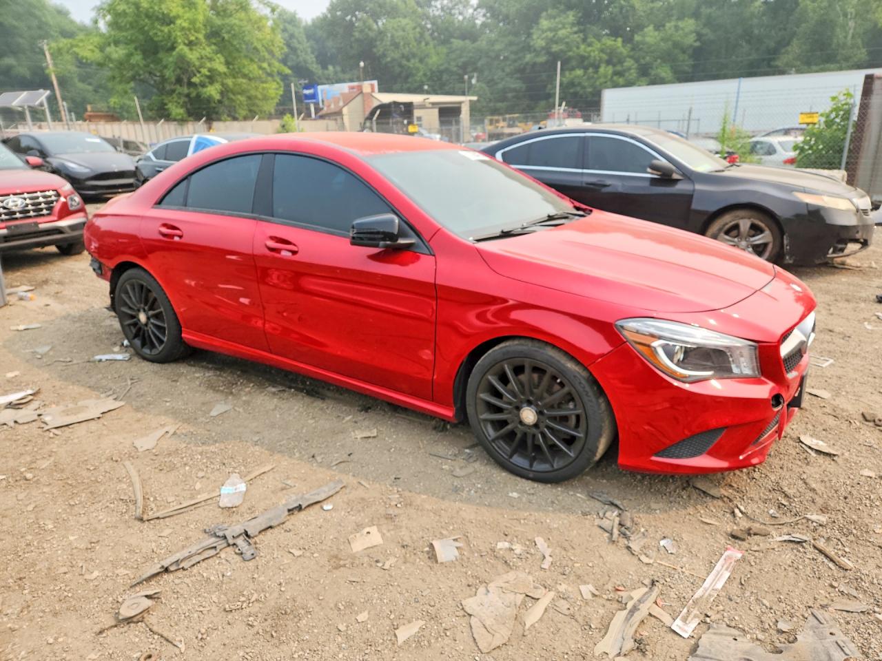 2014 Mercedes-benz Cla 250 Red vin: WDDSJ4EB1EN150223