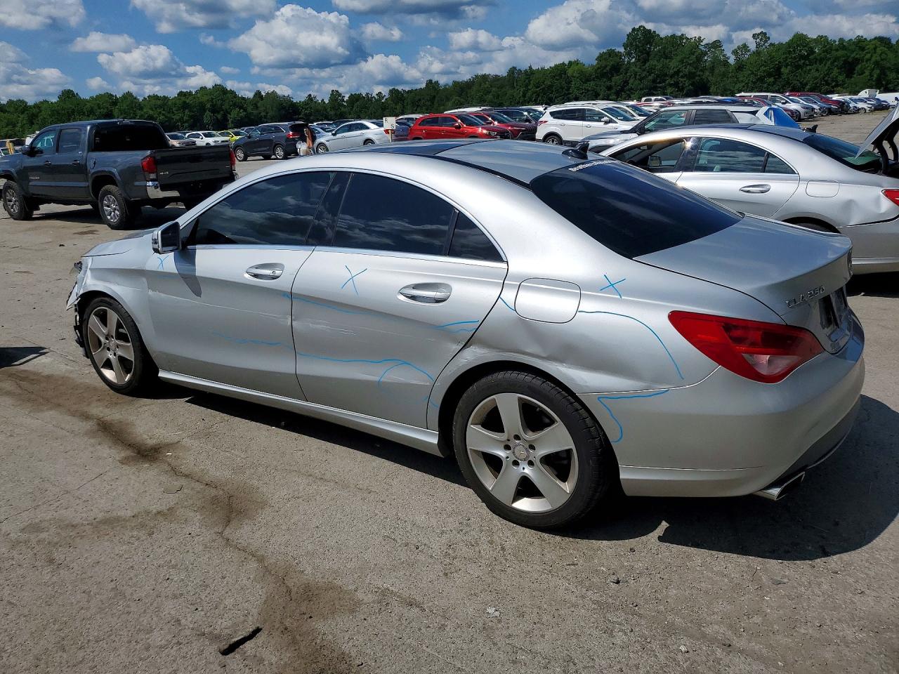 2015 Mercedes-benz Cla 250 Серебряный vin: WDDSJ4EB1FN162874