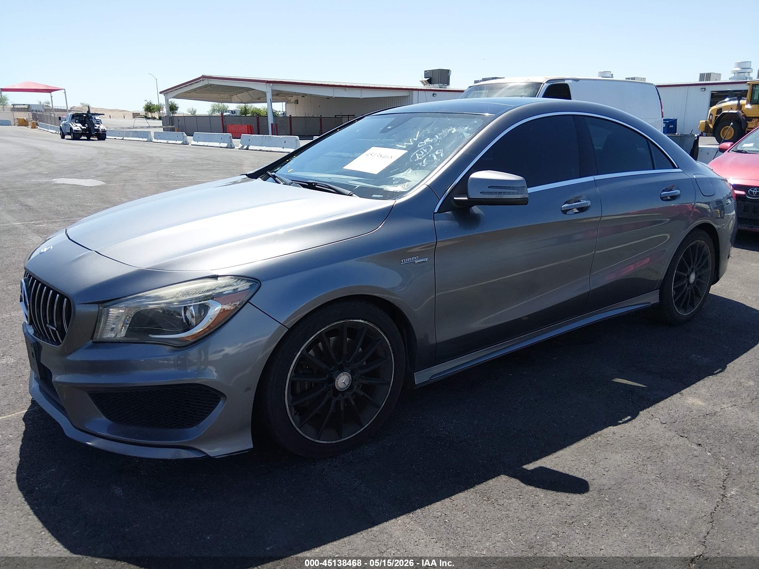 2015 Mercedes-benz Cla 250   Gray vin: WDDSJ4EB1FN204248