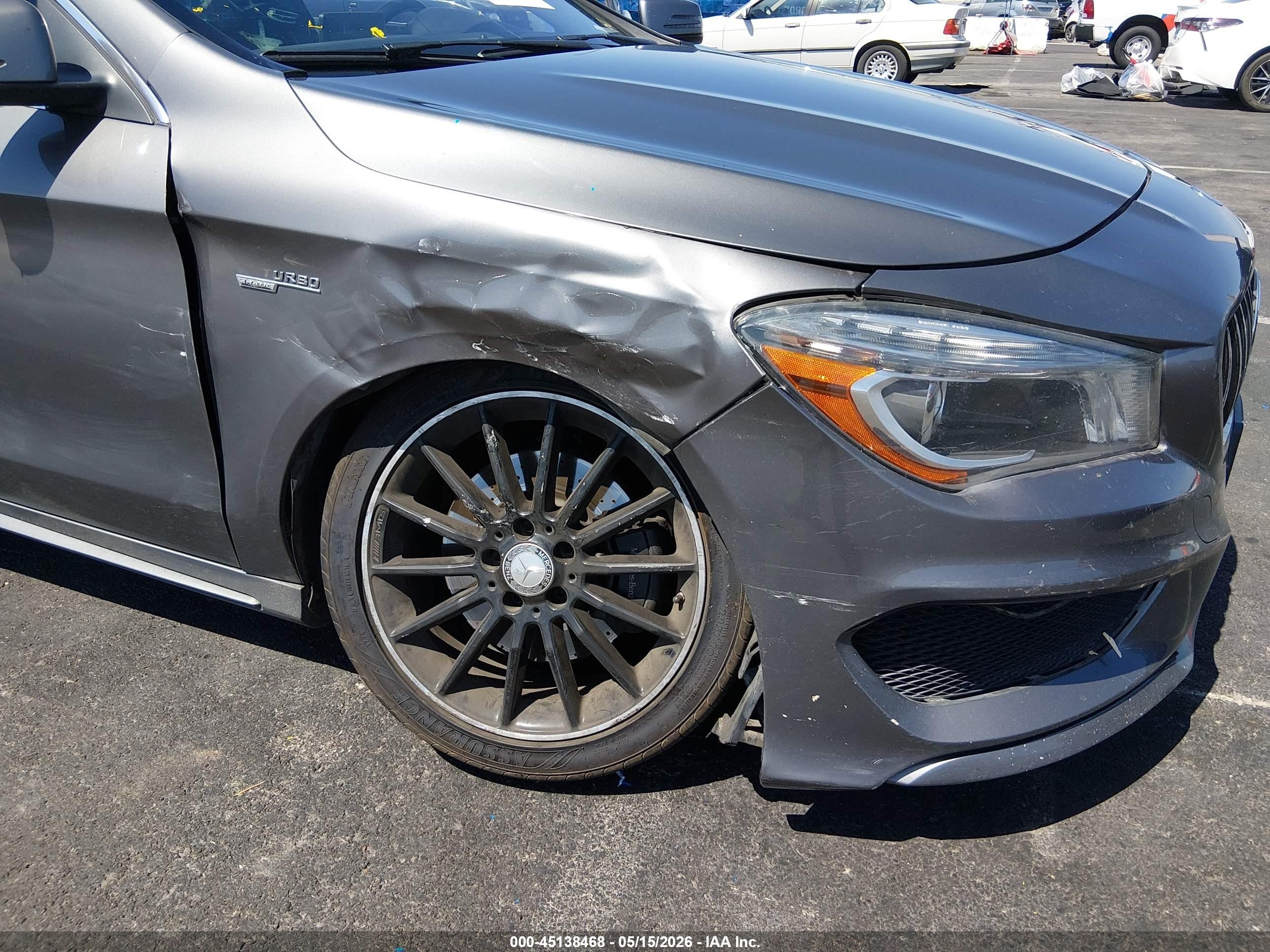 2015 Mercedes-benz Cla 250   Gray vin: WDDSJ4EB1FN204248
