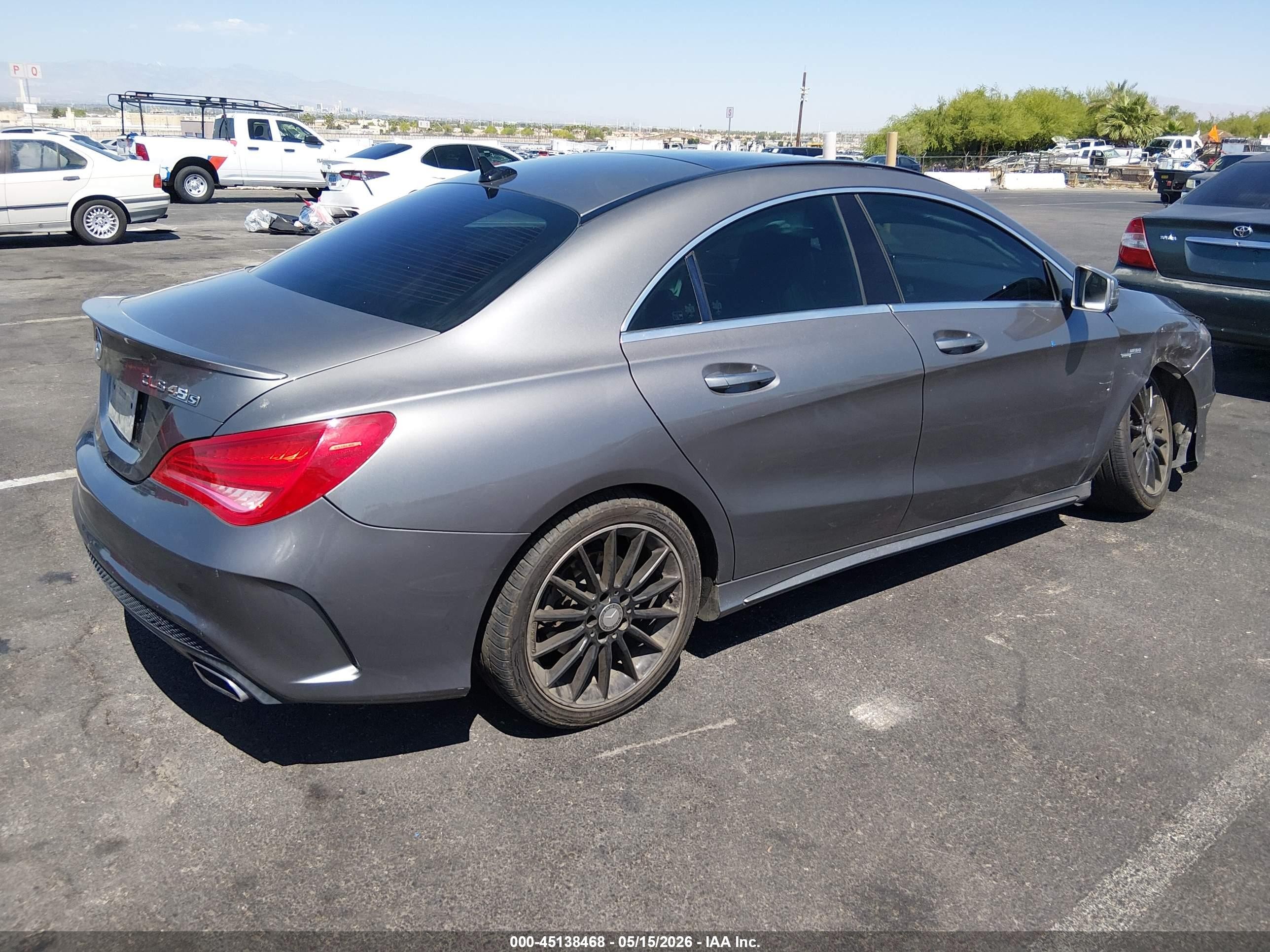 2015 Mercedes-benz Cla 250   Gray vin: WDDSJ4EB1FN204248