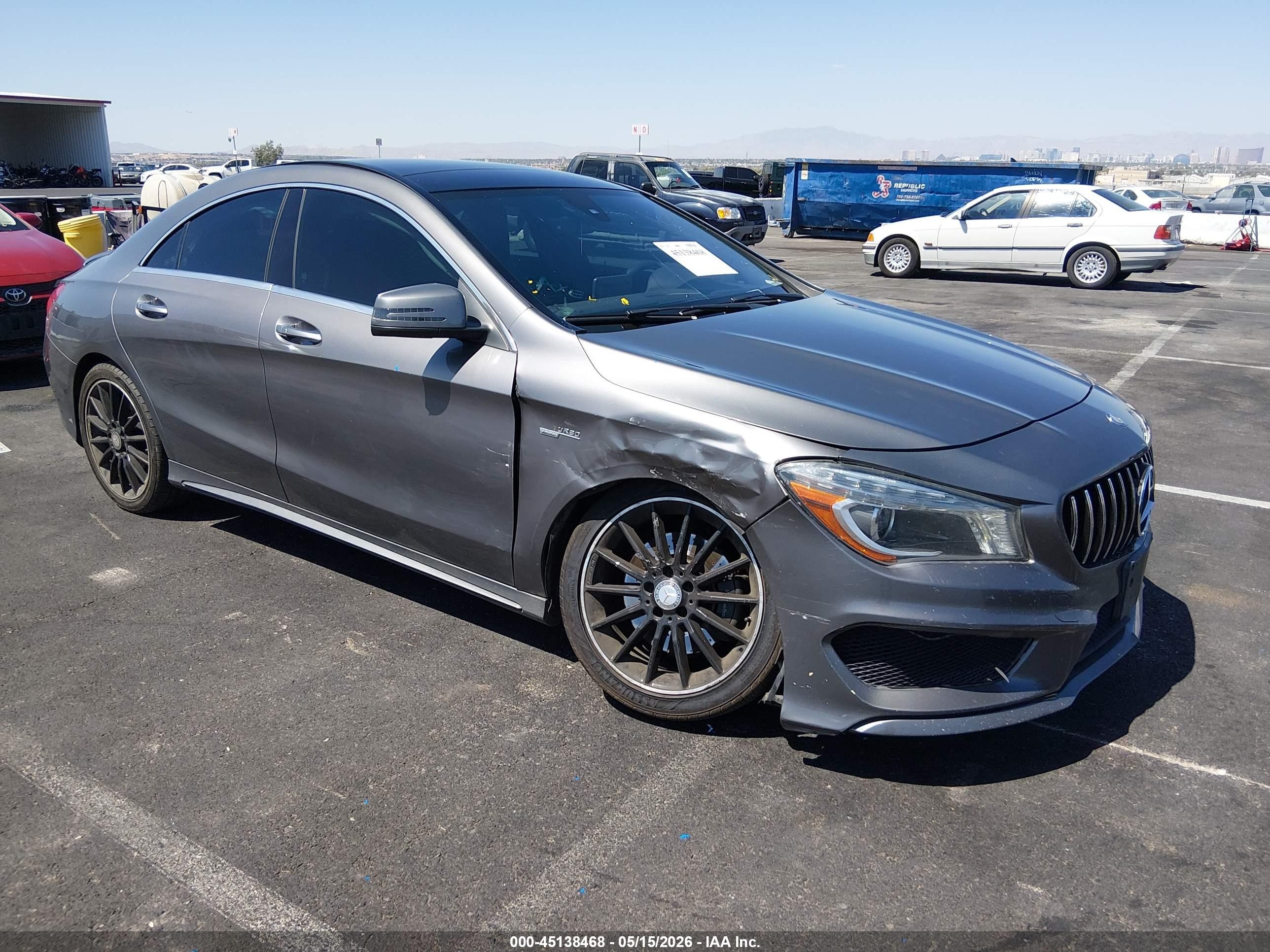 2015 Mercedes-benz Cla 250   Gray vin: WDDSJ4EB1FN204248