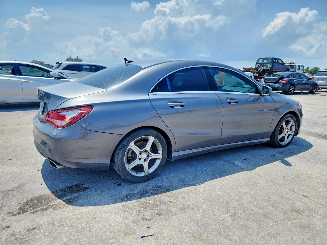 2014 Mercedes-benz Cla 250 Gray vin: WDDSJ4EB2EN056867