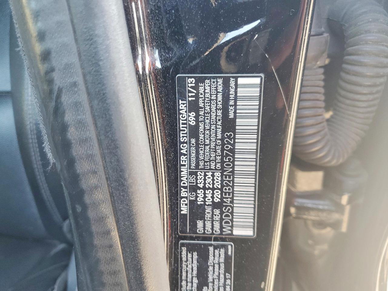 2014 Mercedes-benz Cla 250 Black vin: WDDSJ4EB2EN057923