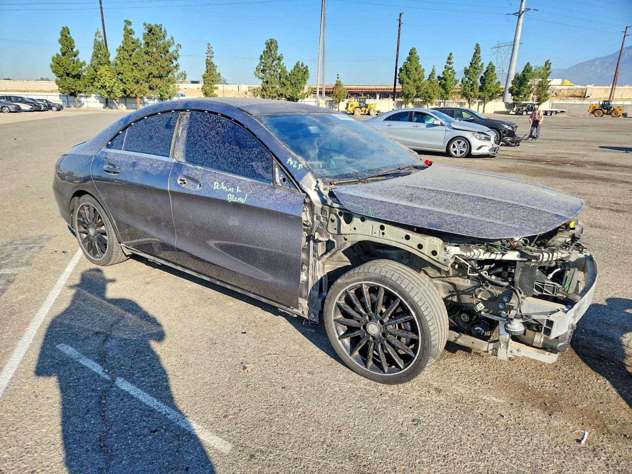 2014 Mercedes-benz Cla 250 Gray vin: WDDSJ4EB2EN140249