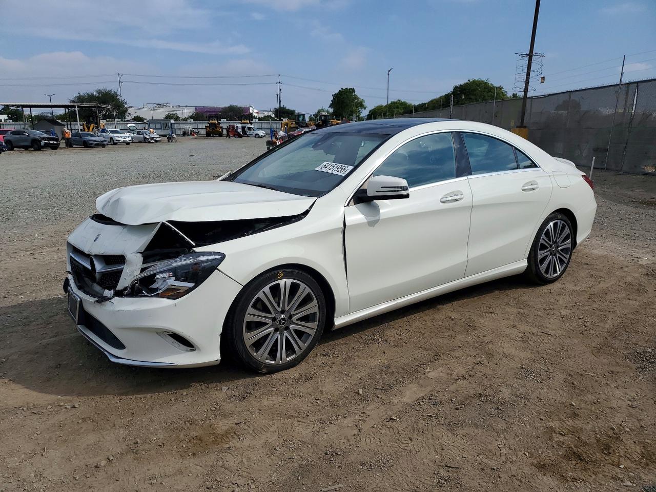 2018 Mercedes-benz Cla 250 White vin: WDDSJ4EB2JN566002