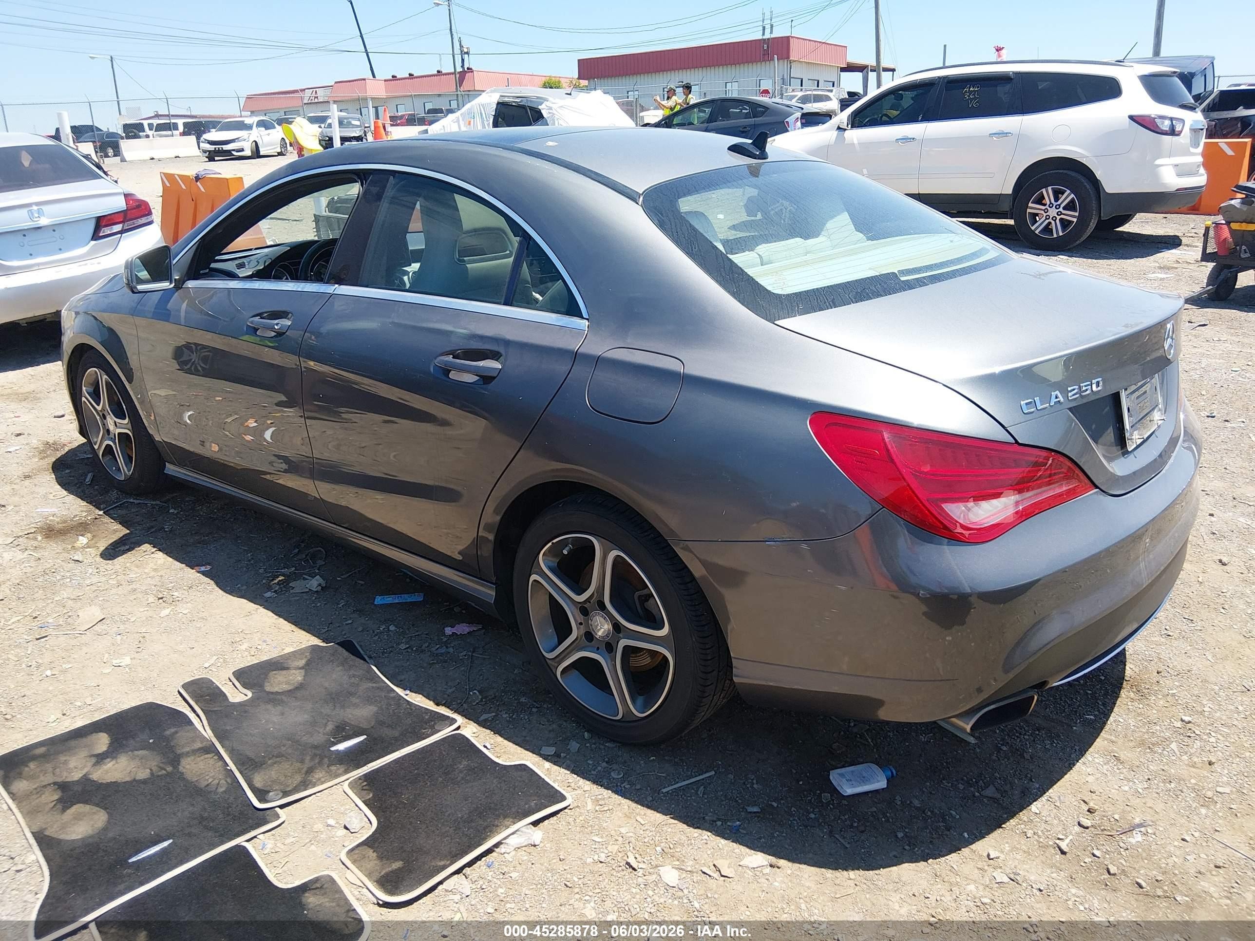 2014 Mercedes-benz Cla 250   Gray vin: WDDSJ4EB3EN054531