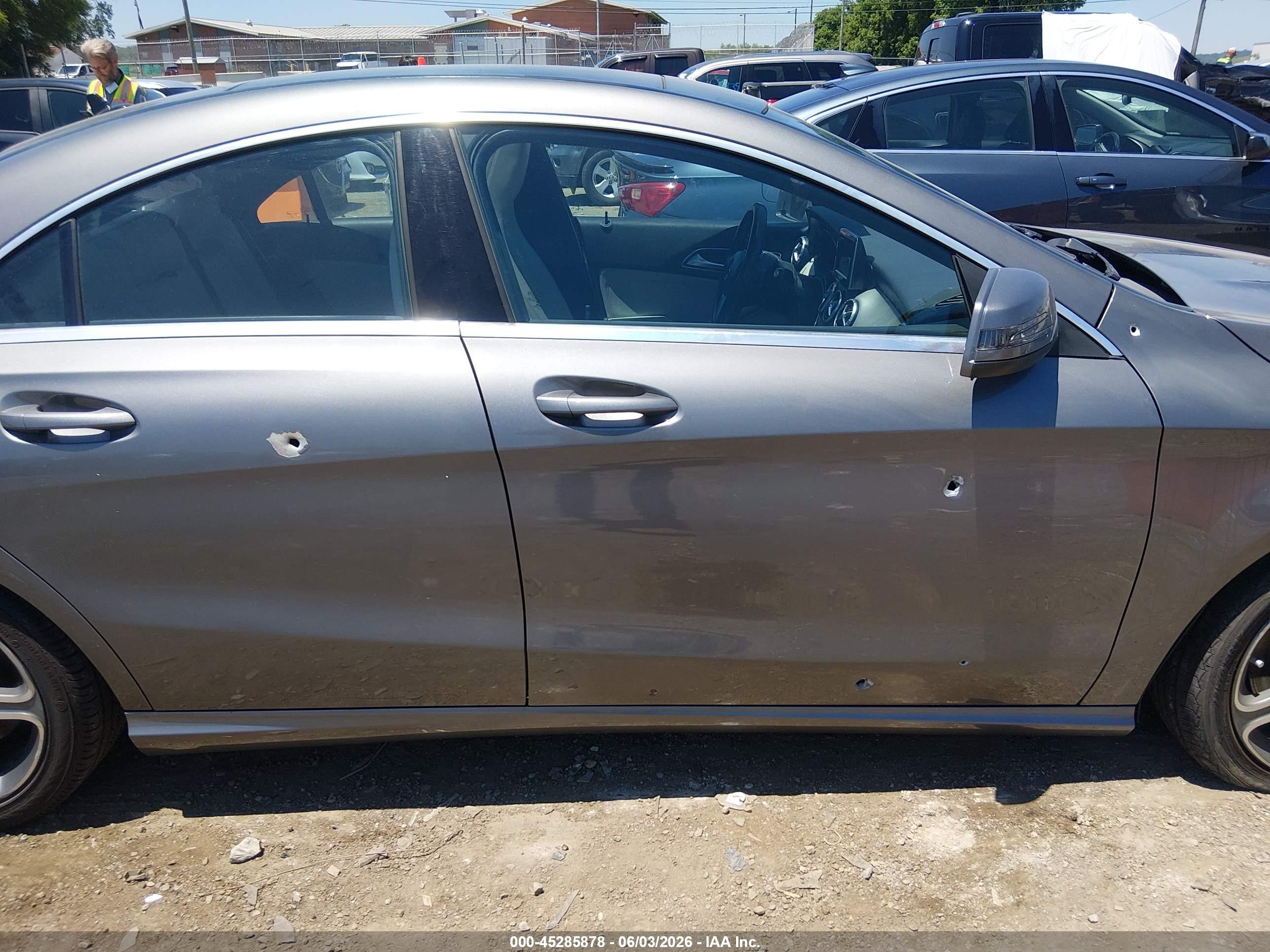 2014 Mercedes-benz Cla 250   Gray vin: WDDSJ4EB3EN054531